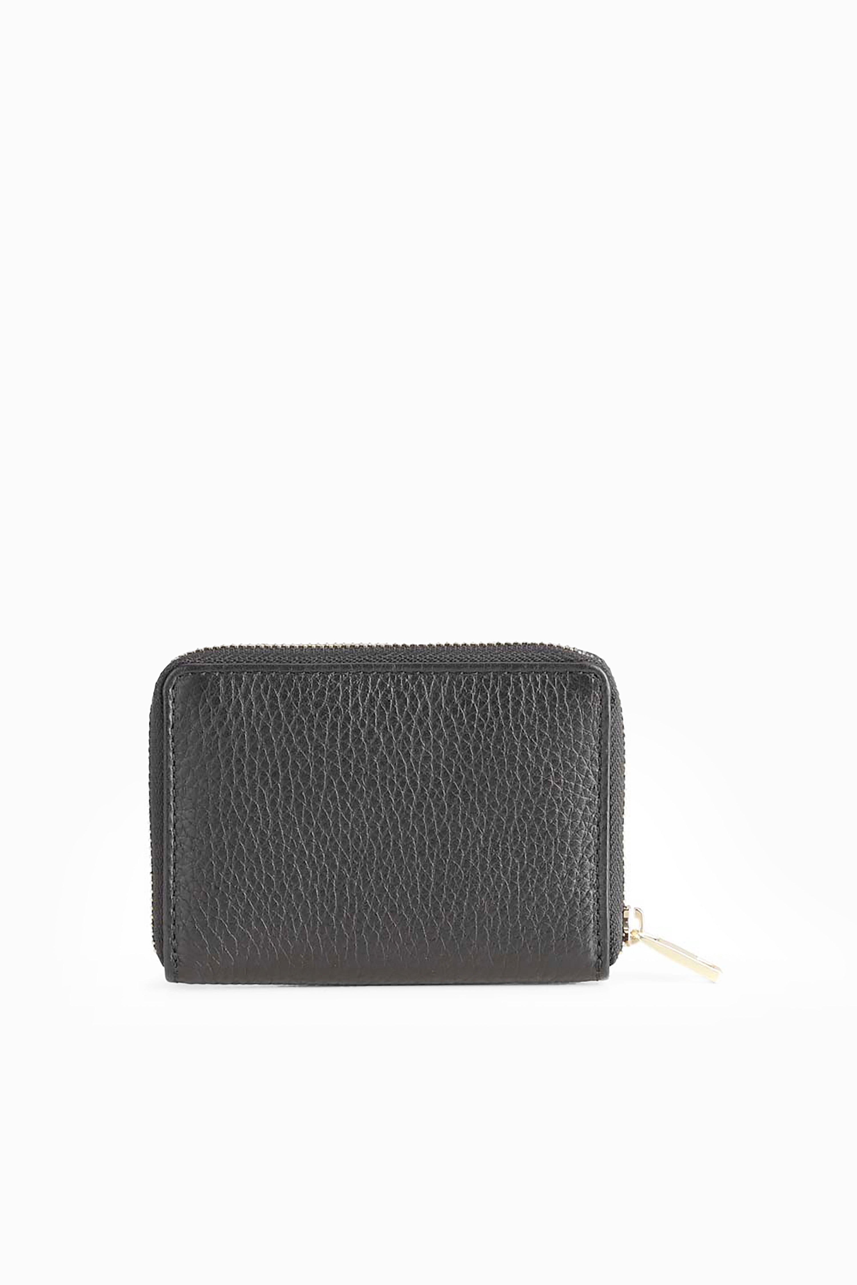 Selma Wallet - Grain Black w/ Gold
