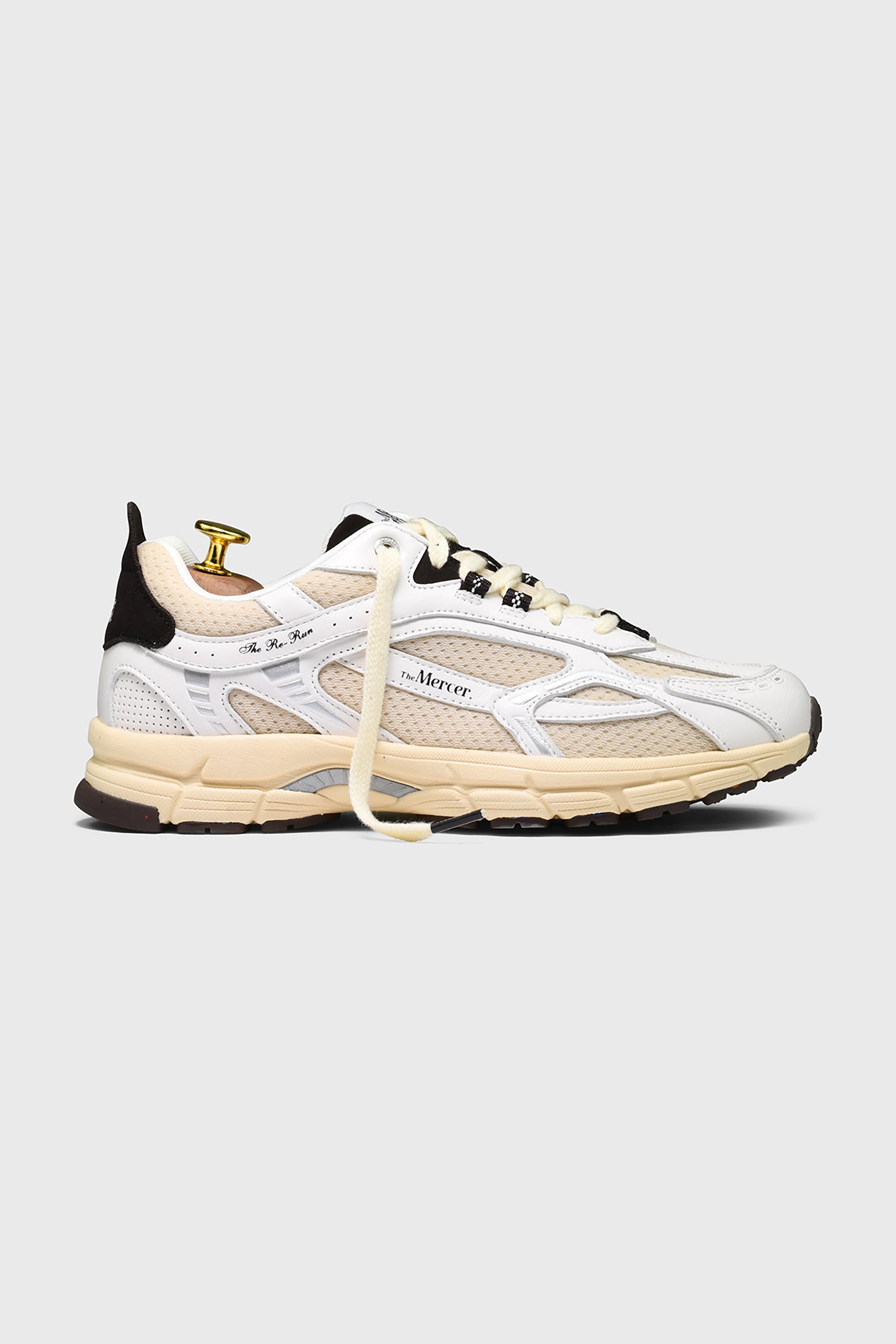 The Re-Run Vintage Nappa Sneakers - White / Brown