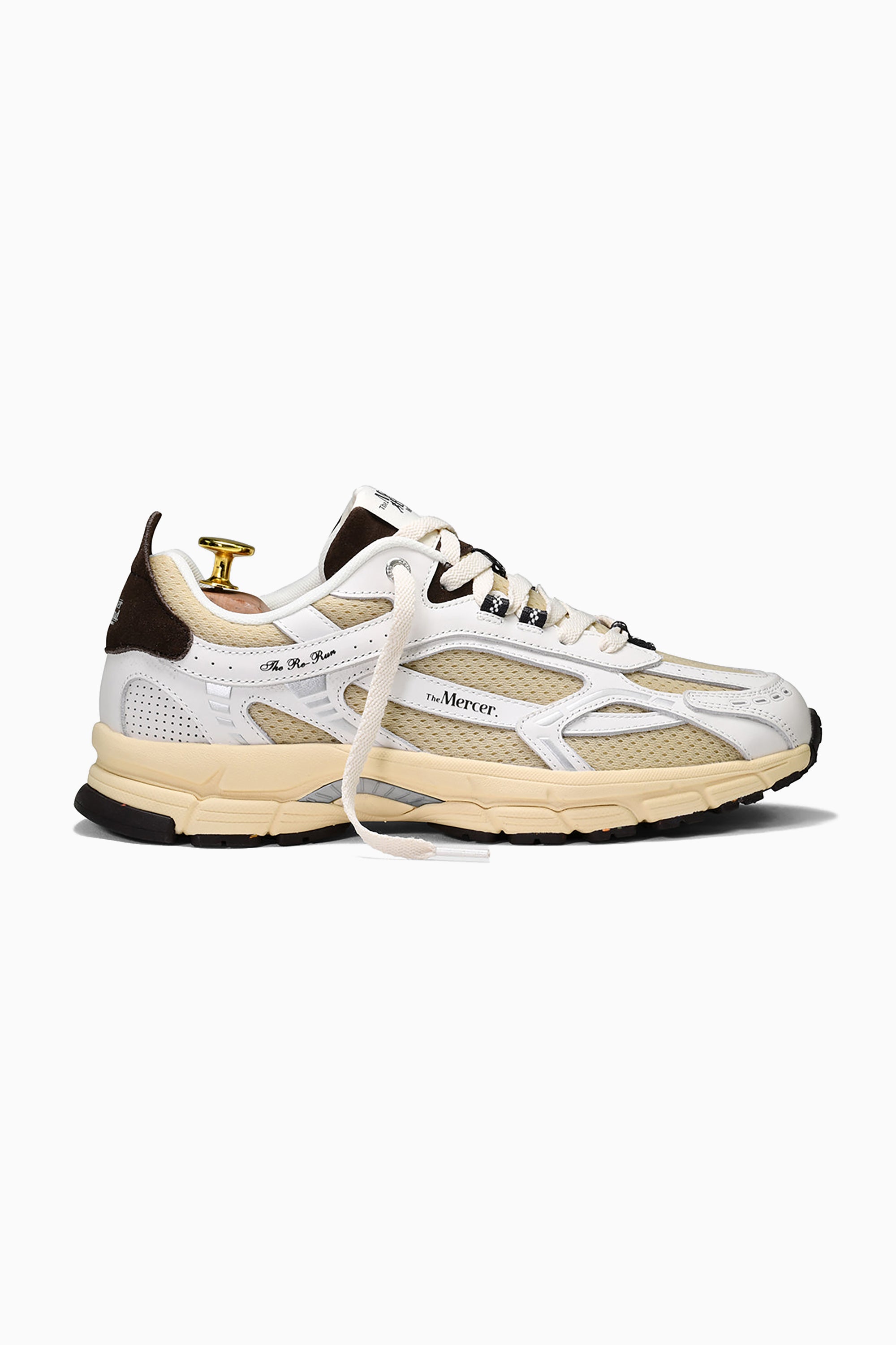 The Re-Run Vintage Sneakers - White / Brown