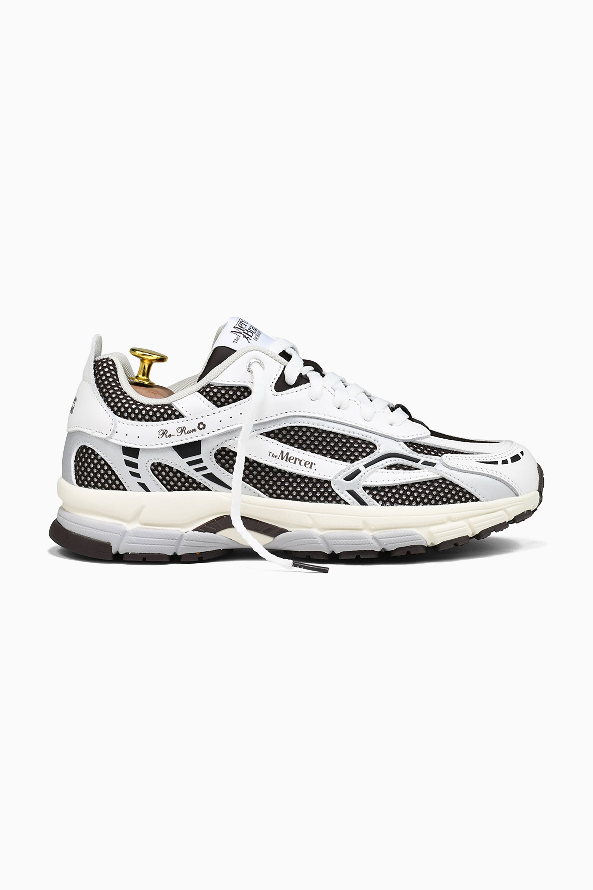 The Re-Run White Silver Sneakers - Brown