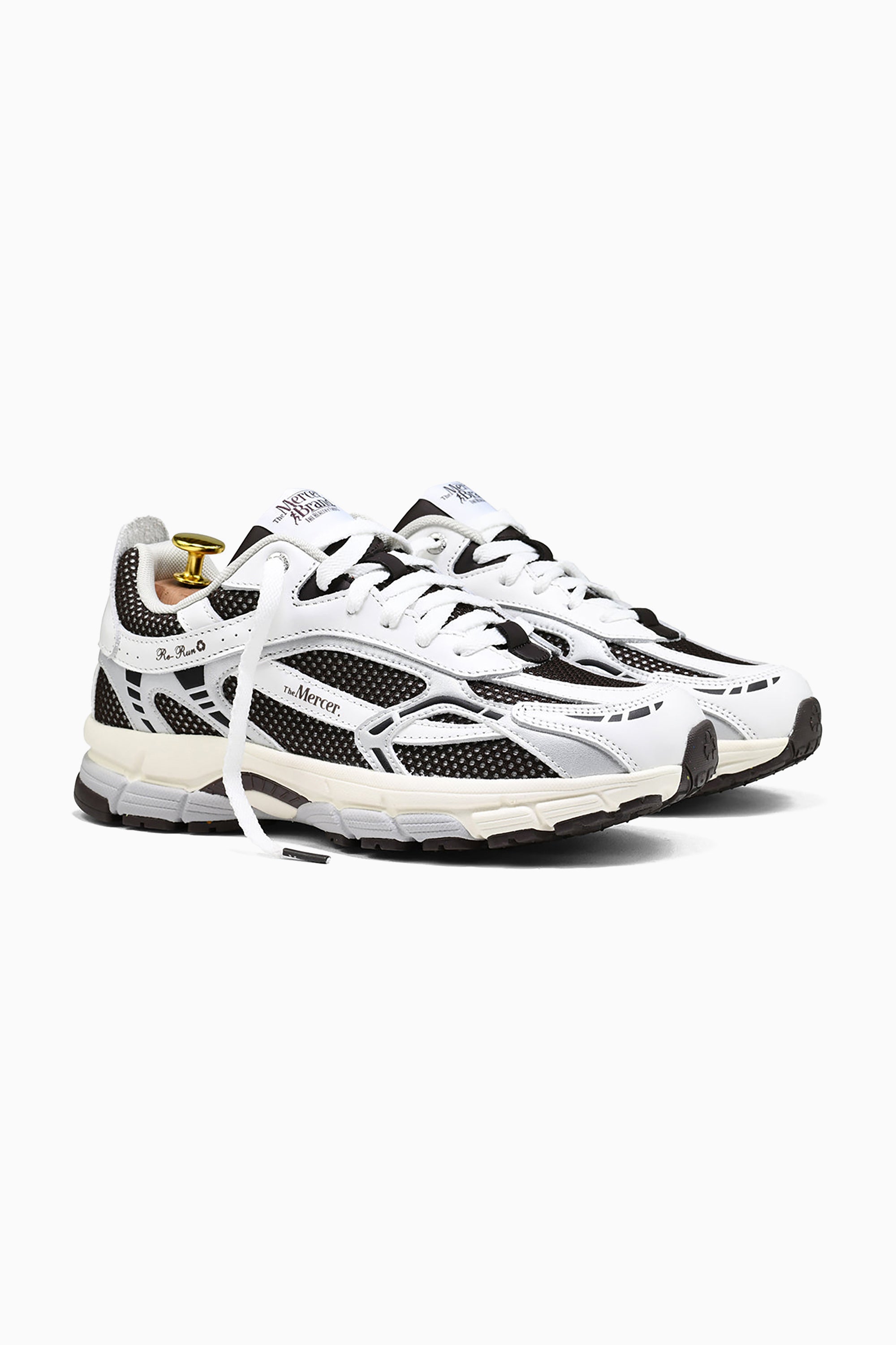 The Re-Run White Silver Sneakers - Brown