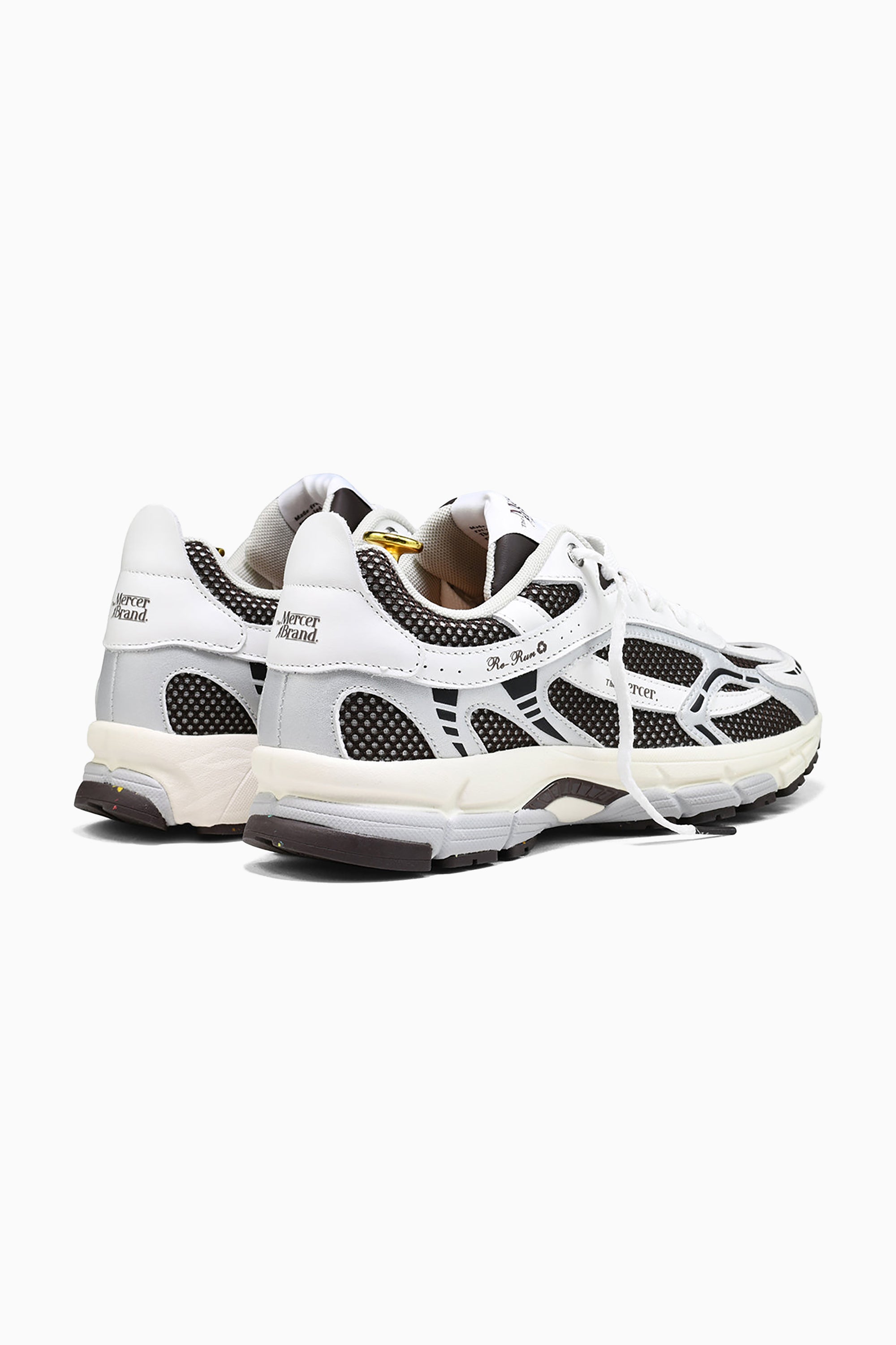 The Re-Run White Silver Sneakers - Brown