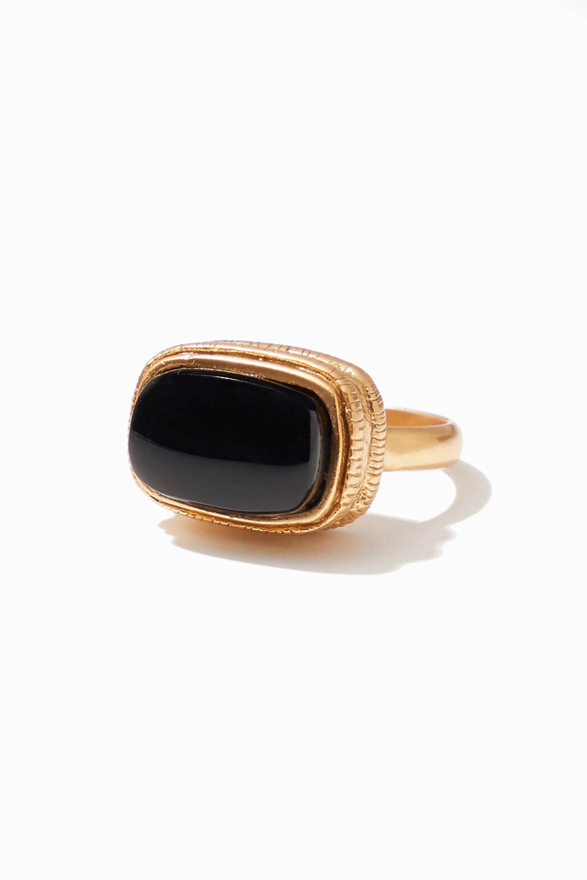 Aubrey Ring - Gold w/ Onyx