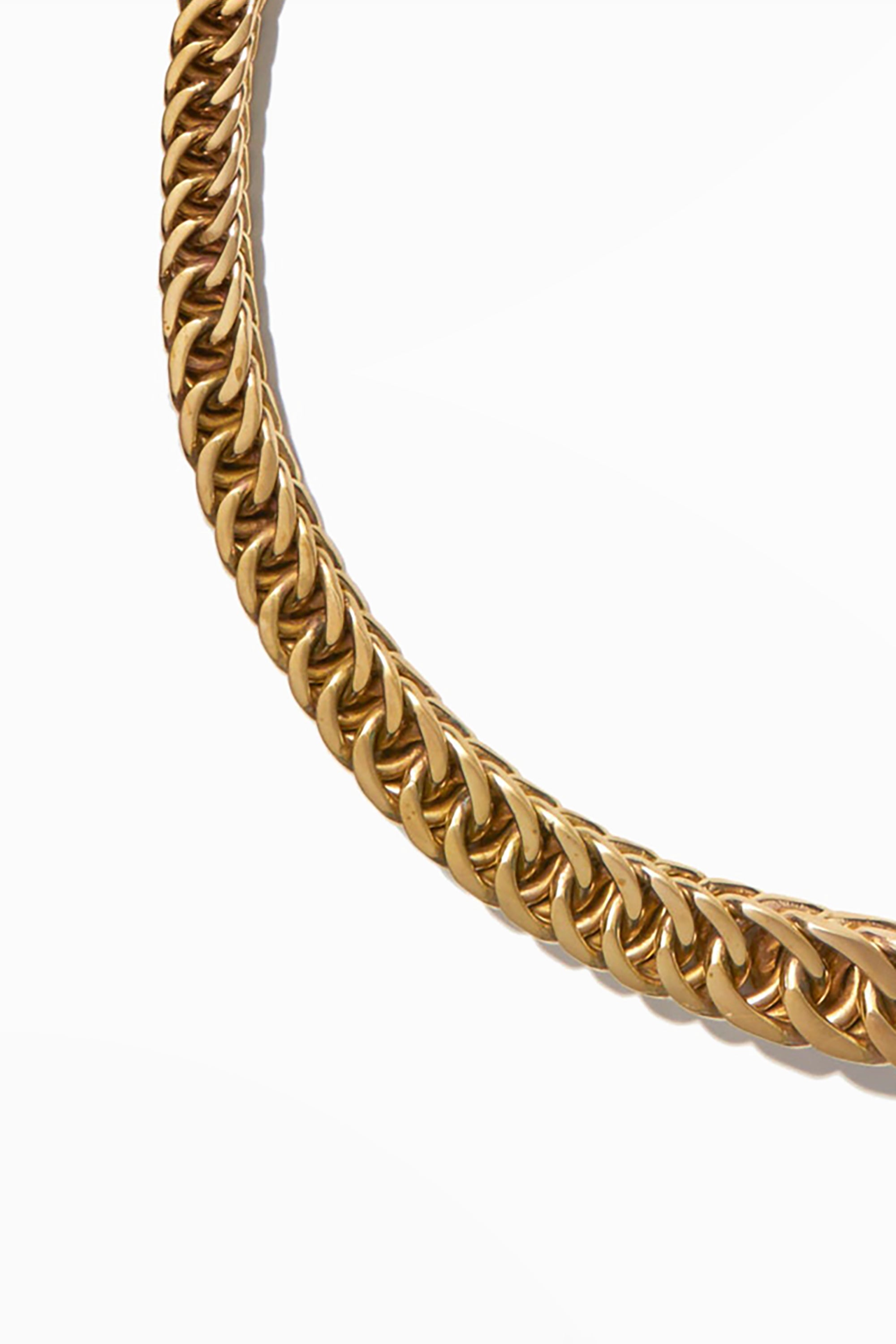 Ava Chunky Chain Necklace - Brass