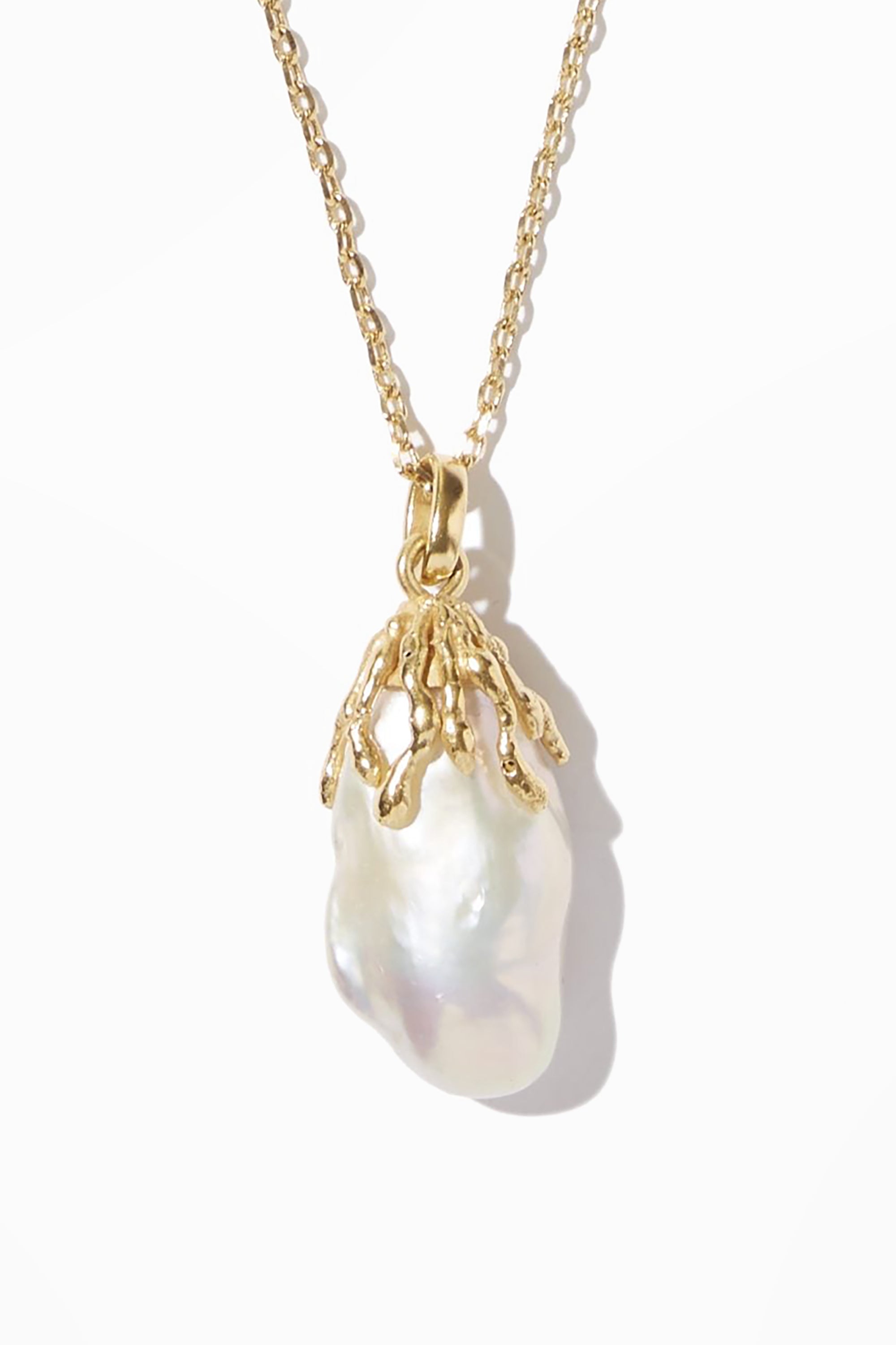 Dormir Necklace - Gold w/ Pearl