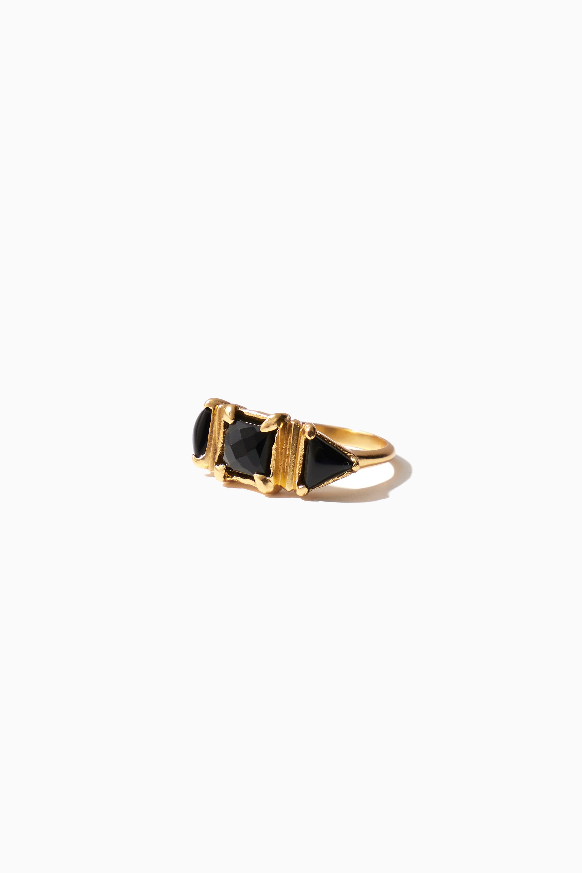 Giselle Ring - Gold with Black