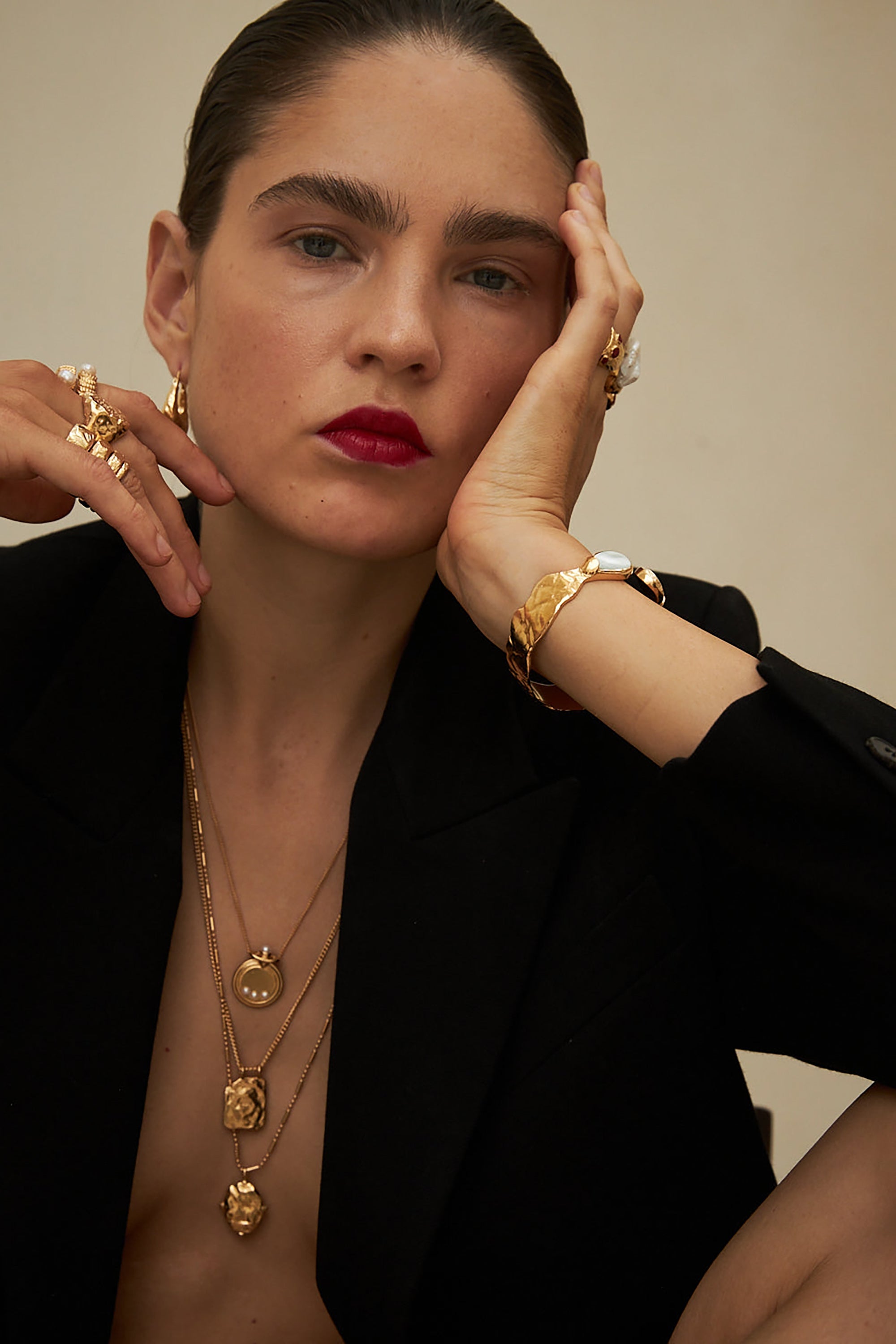 Hank Necklace - Gold with Pearl