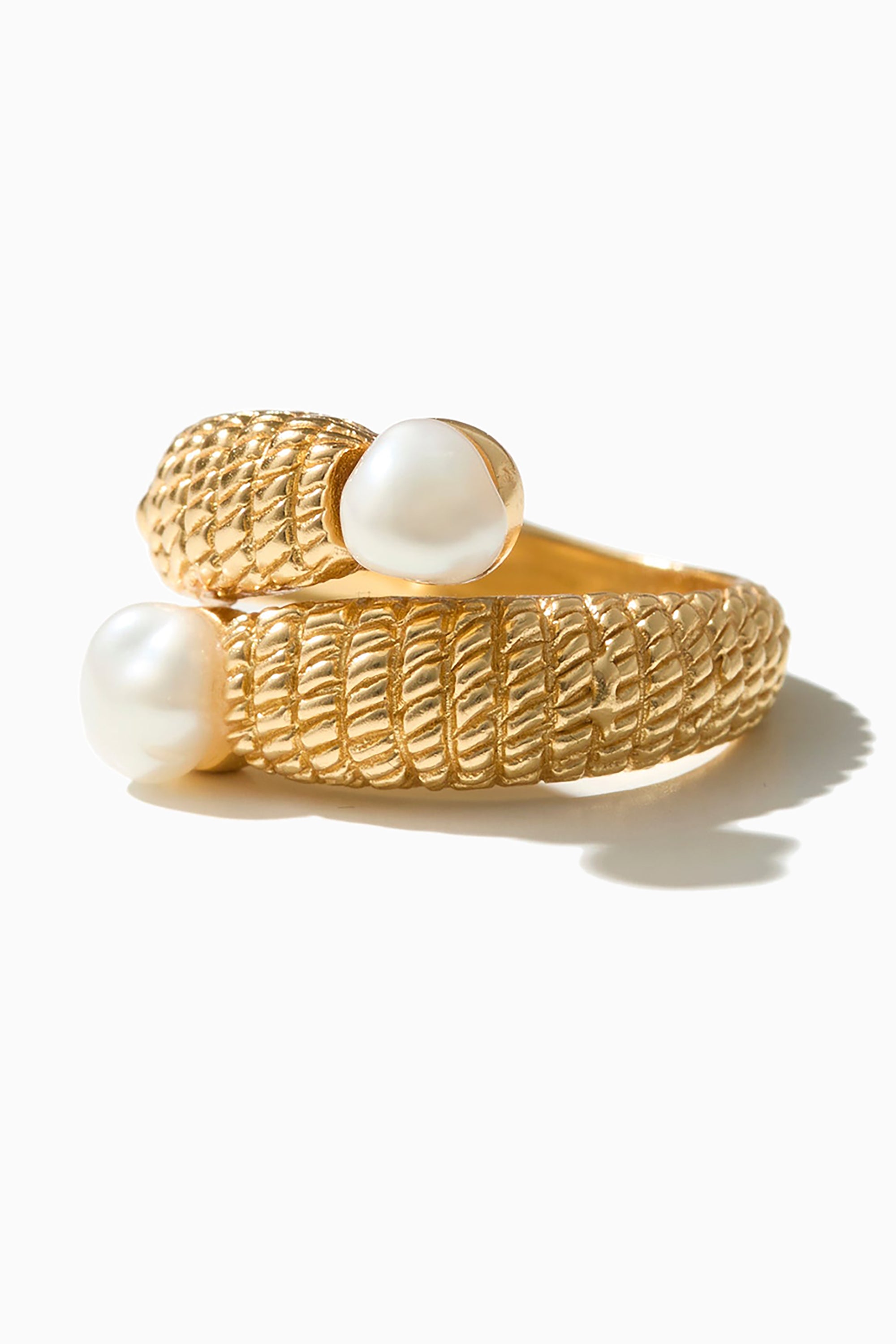 Justin Ring - Gold with Pearl