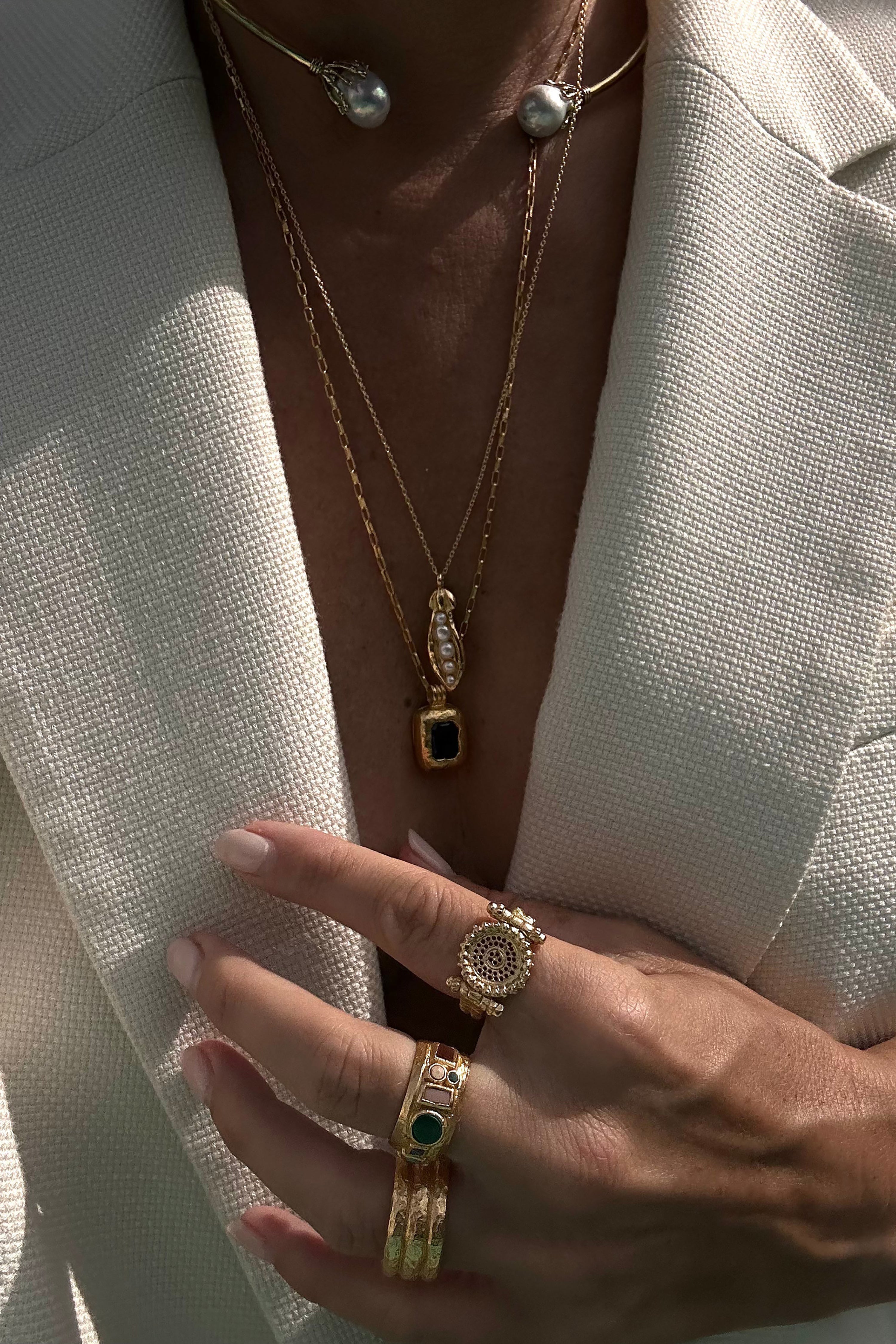 Kalani Ring - Gold with Gemstones