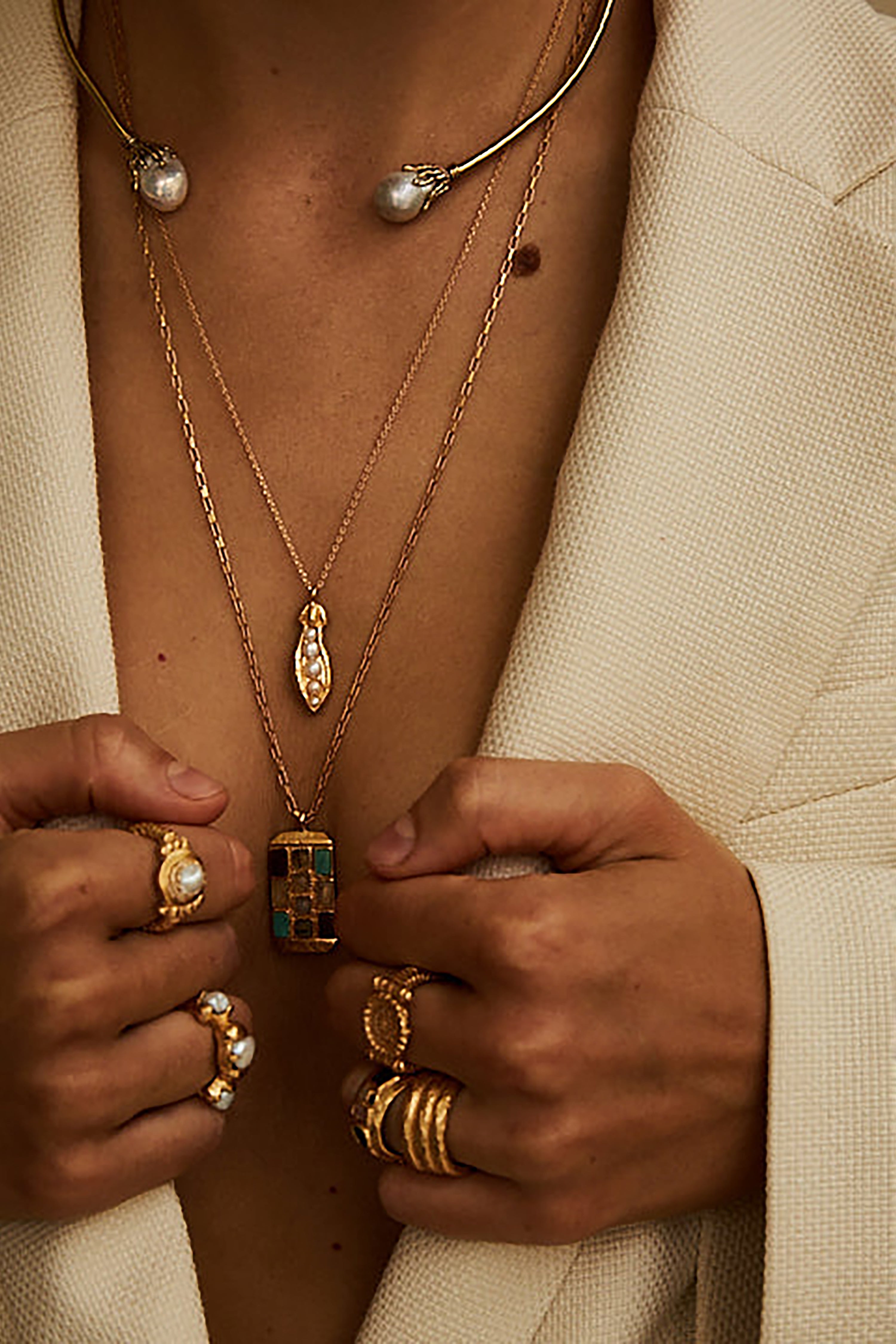 Lou Necklace - Gold