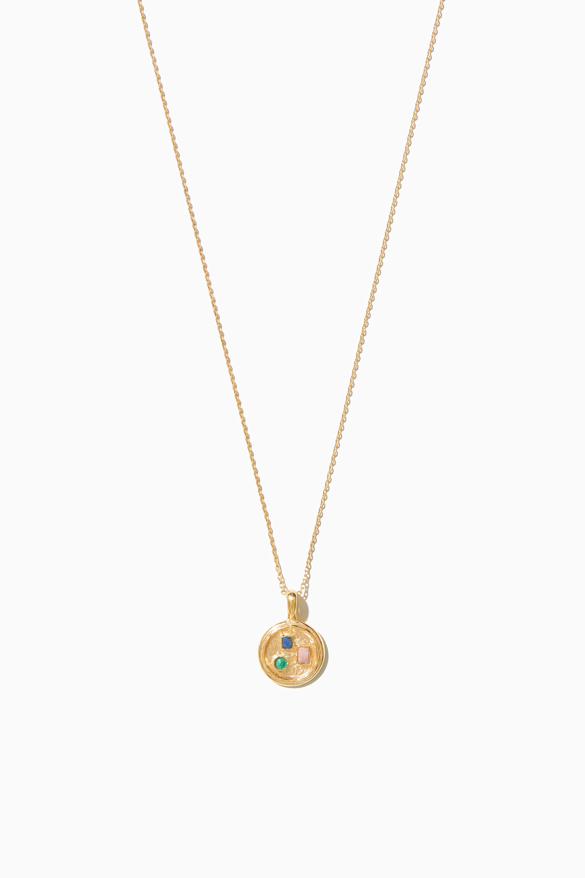 Teddy Necklace - Gold with Gemstones