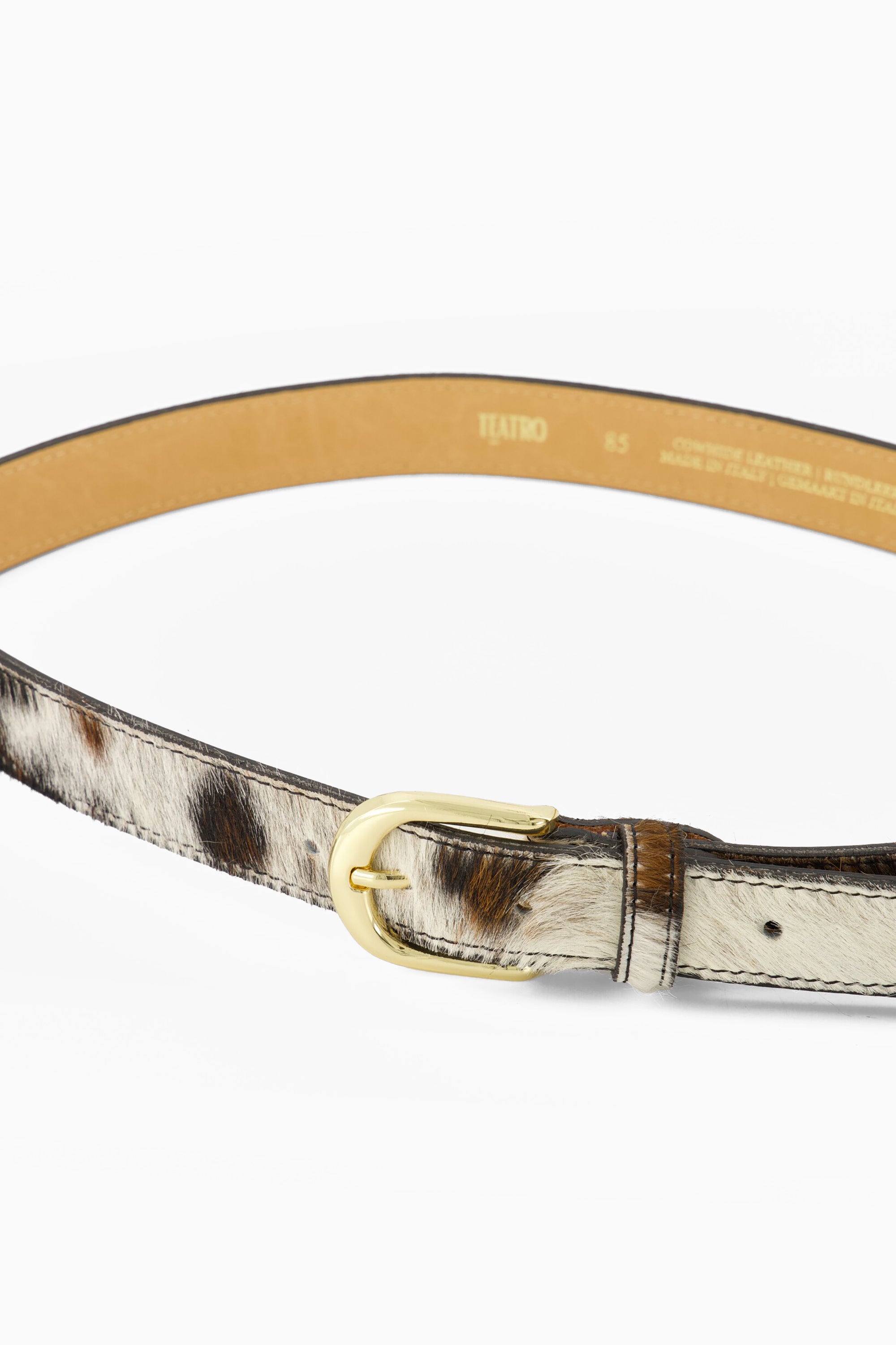 Moo Belt - Cow w/ Gold Buckle