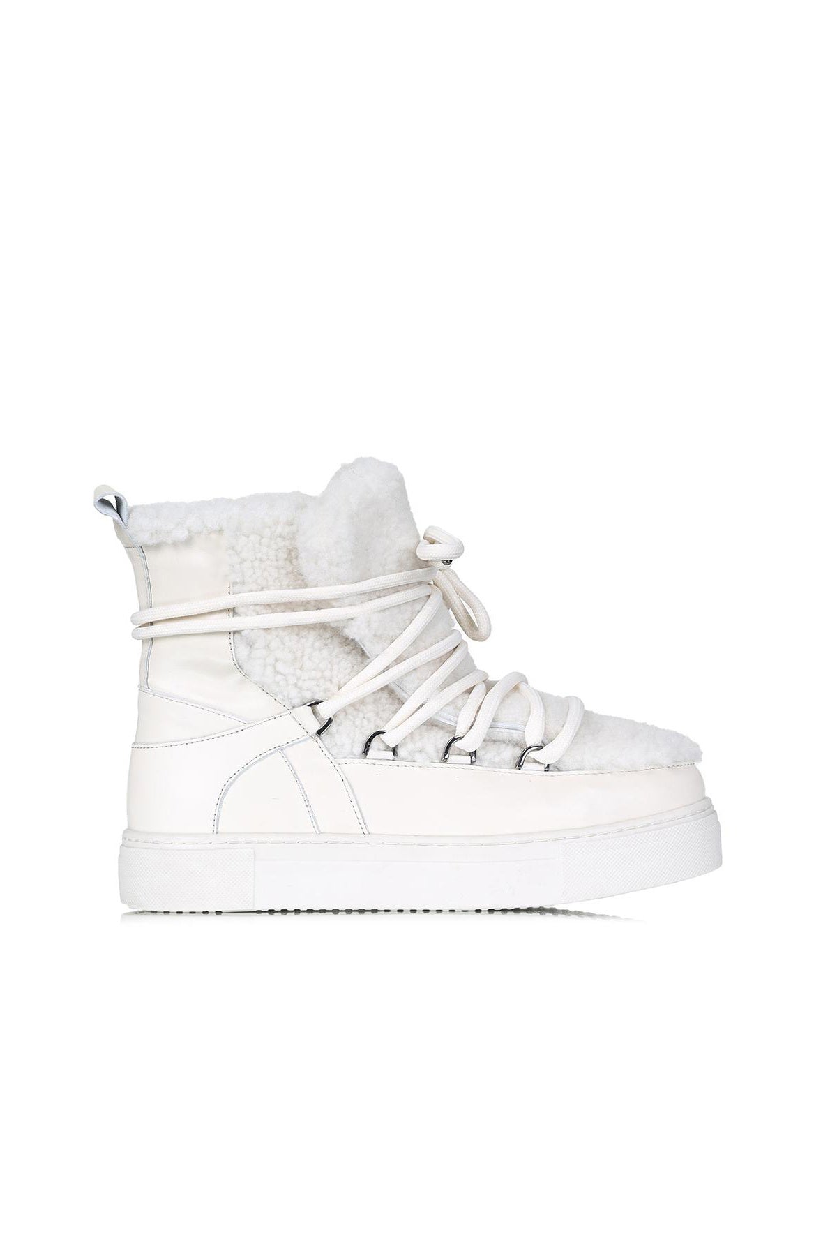 Mouton Sneaker Curly Fur - Off White