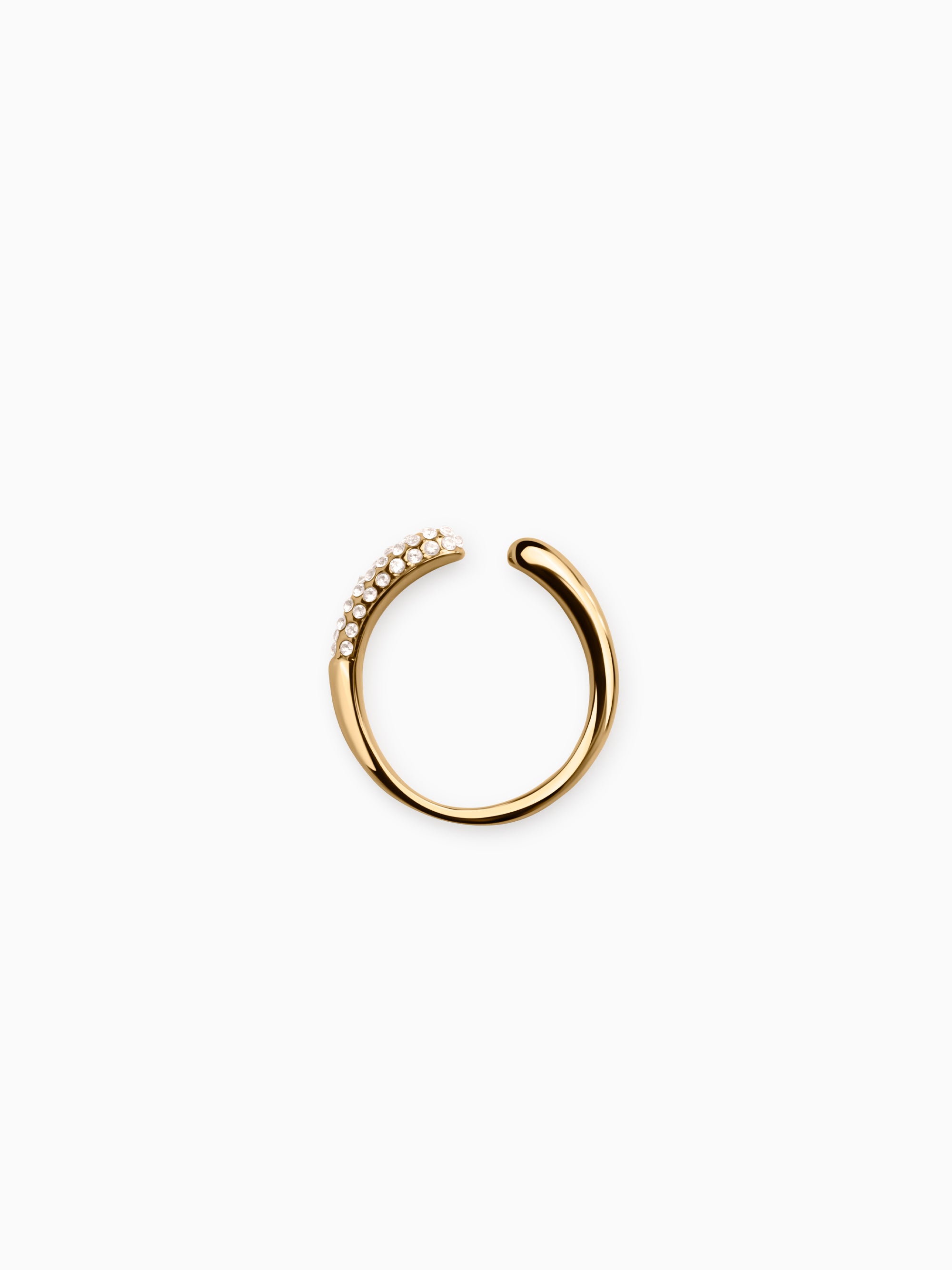 Adjustable Pavé Ring - Gold