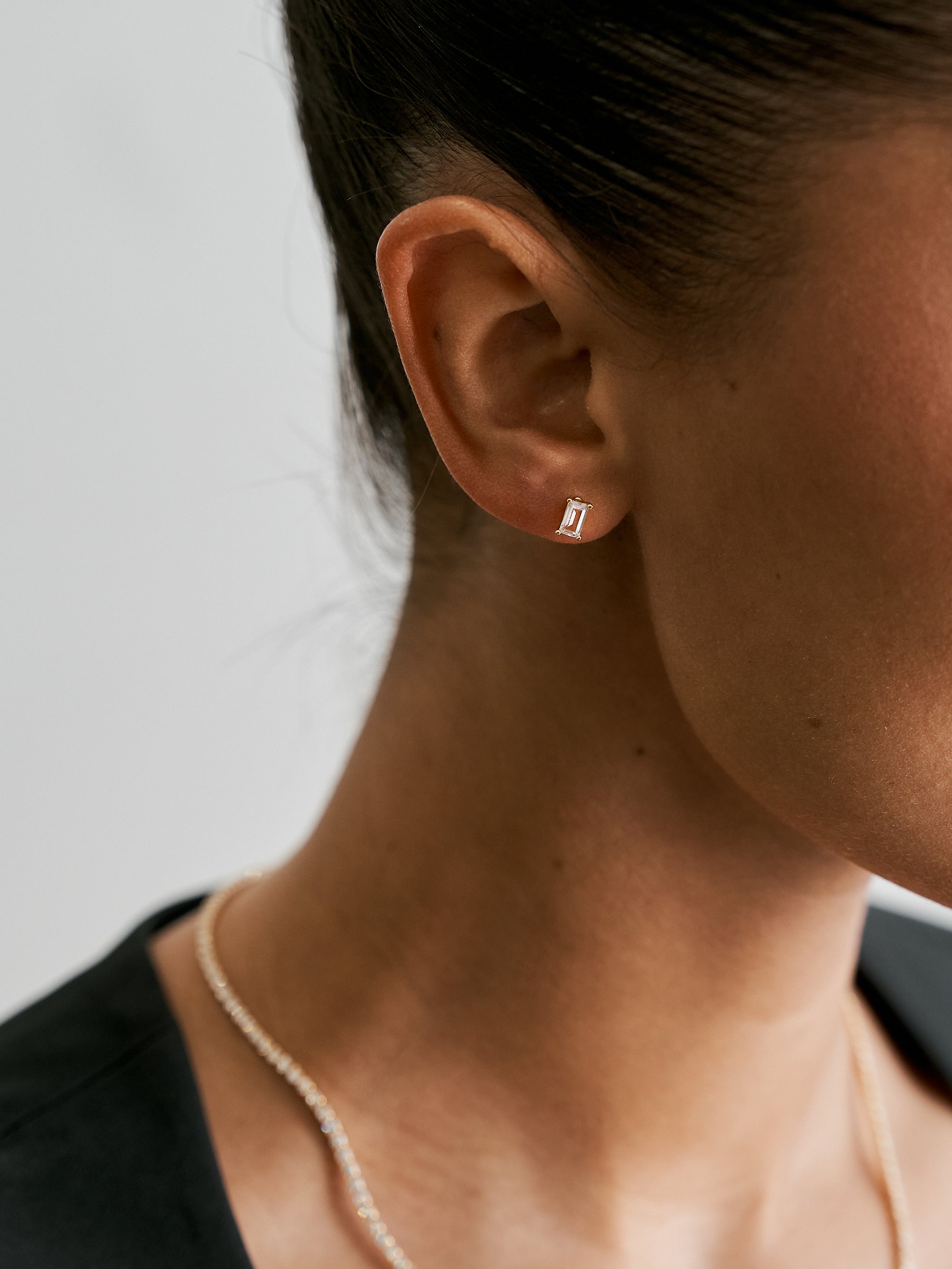 Baguette Studs - Gold