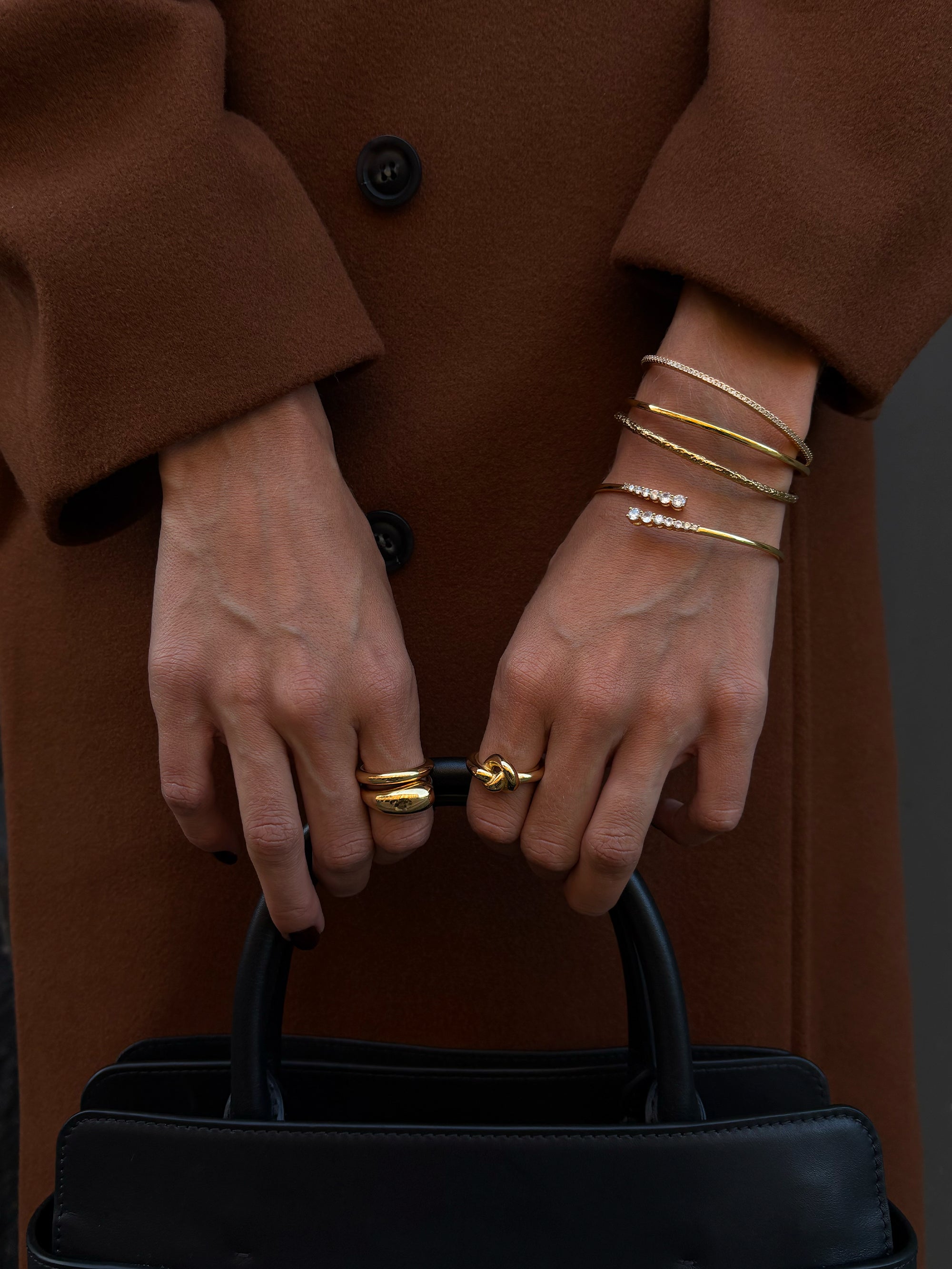 Chunky Knot Ring - Gold