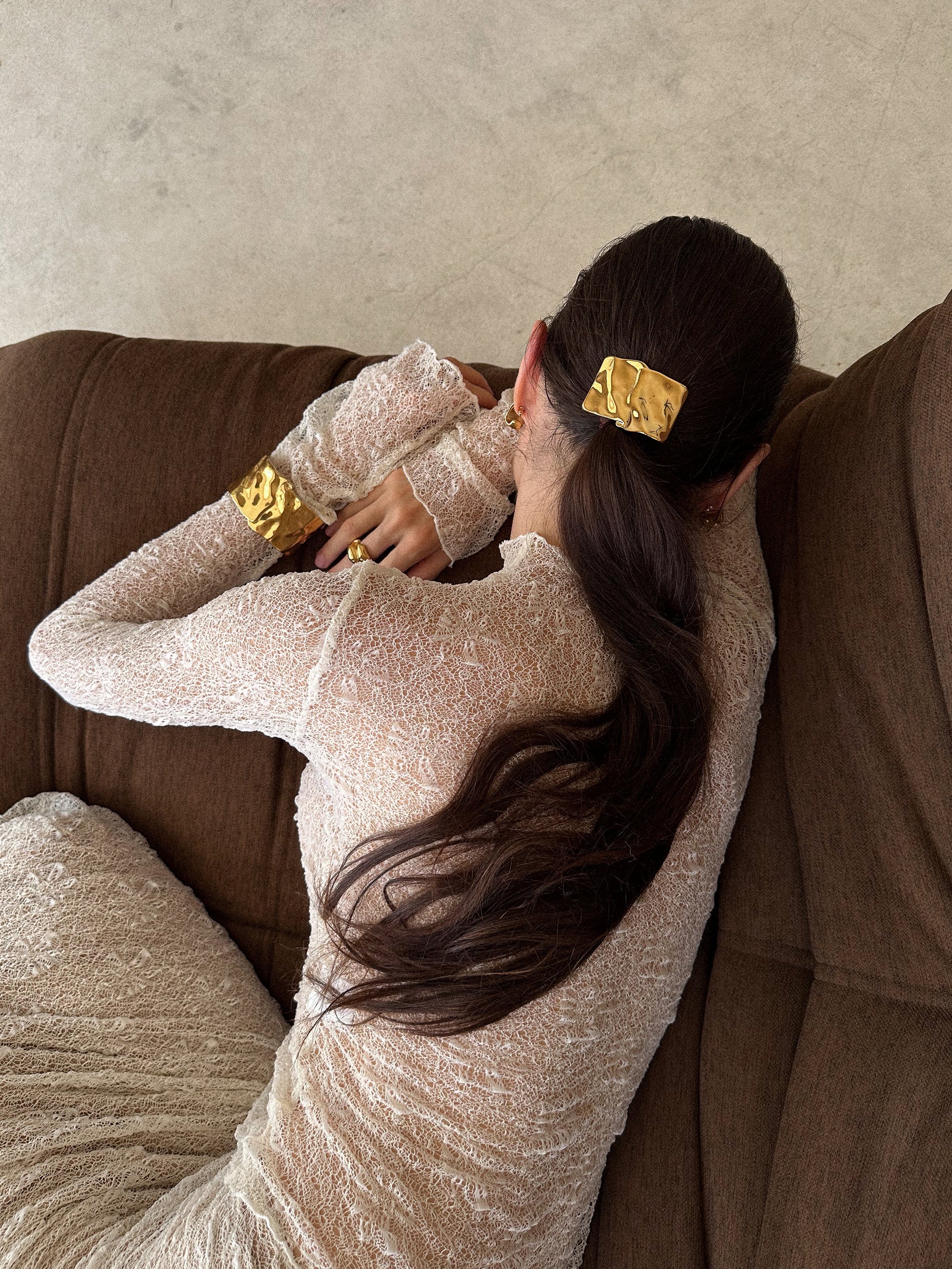 Dune Cuff Bracelet - Gold