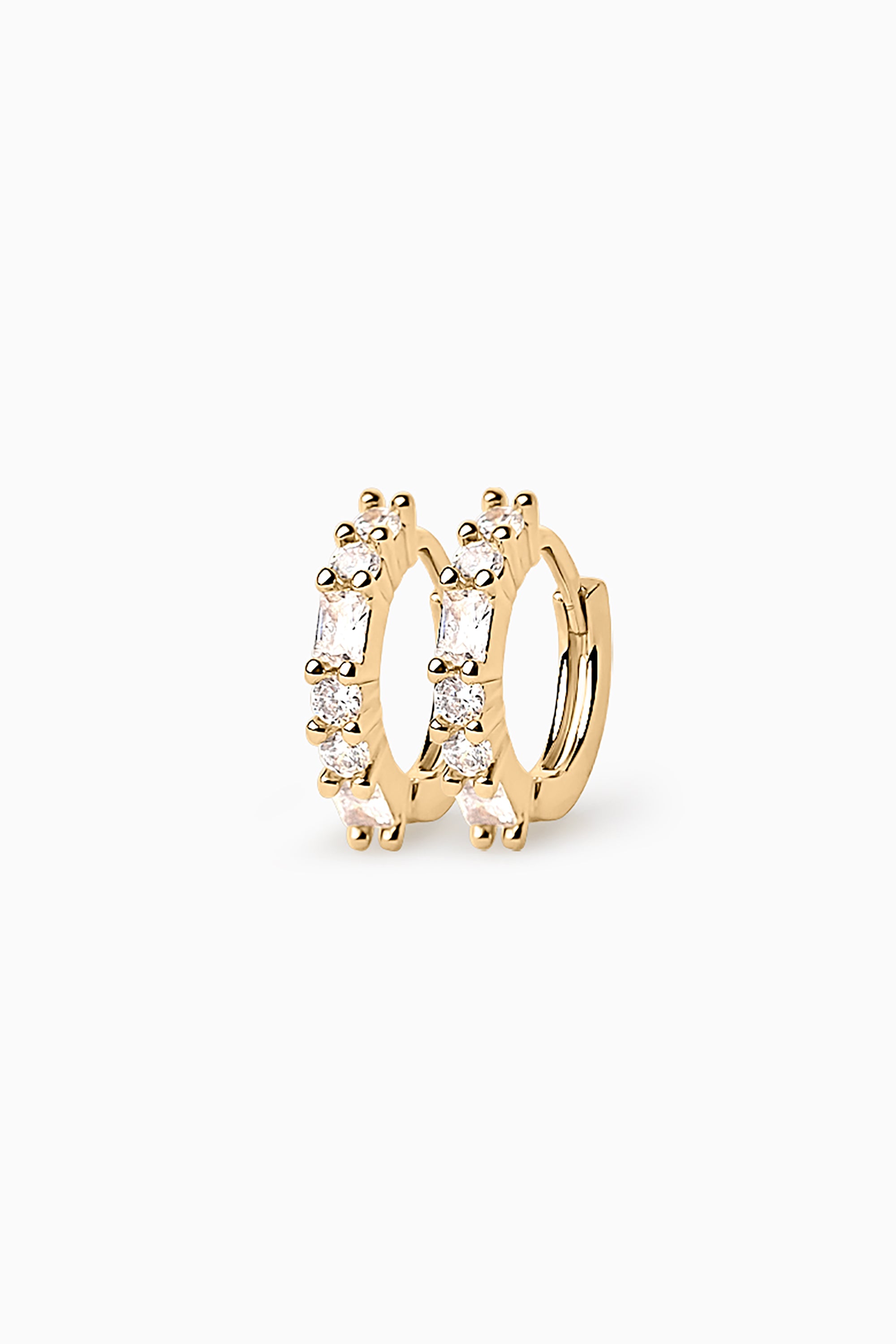 Gemstone Lithe Huggies - Gold