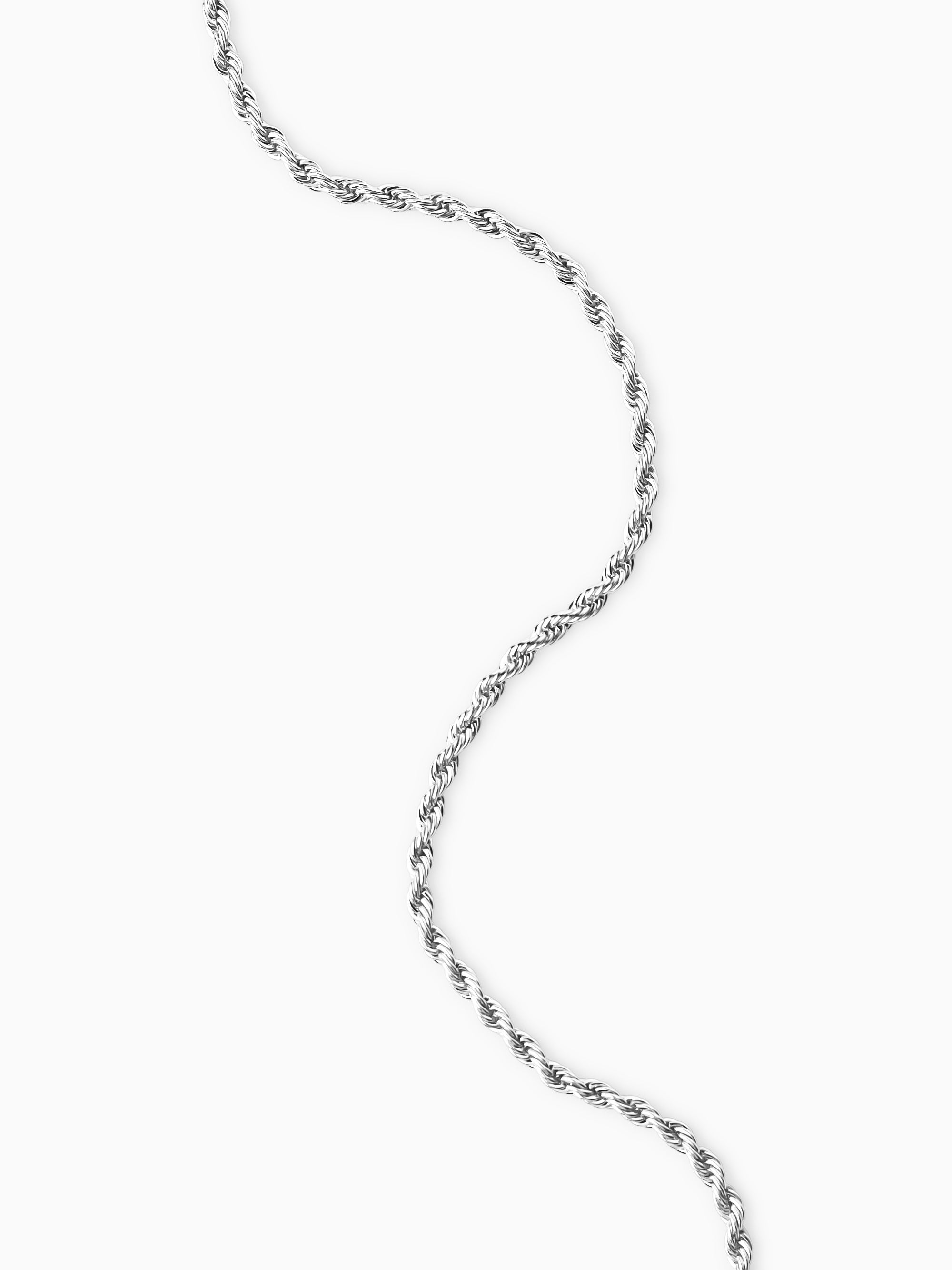 Rope Chain Necklace - Silver