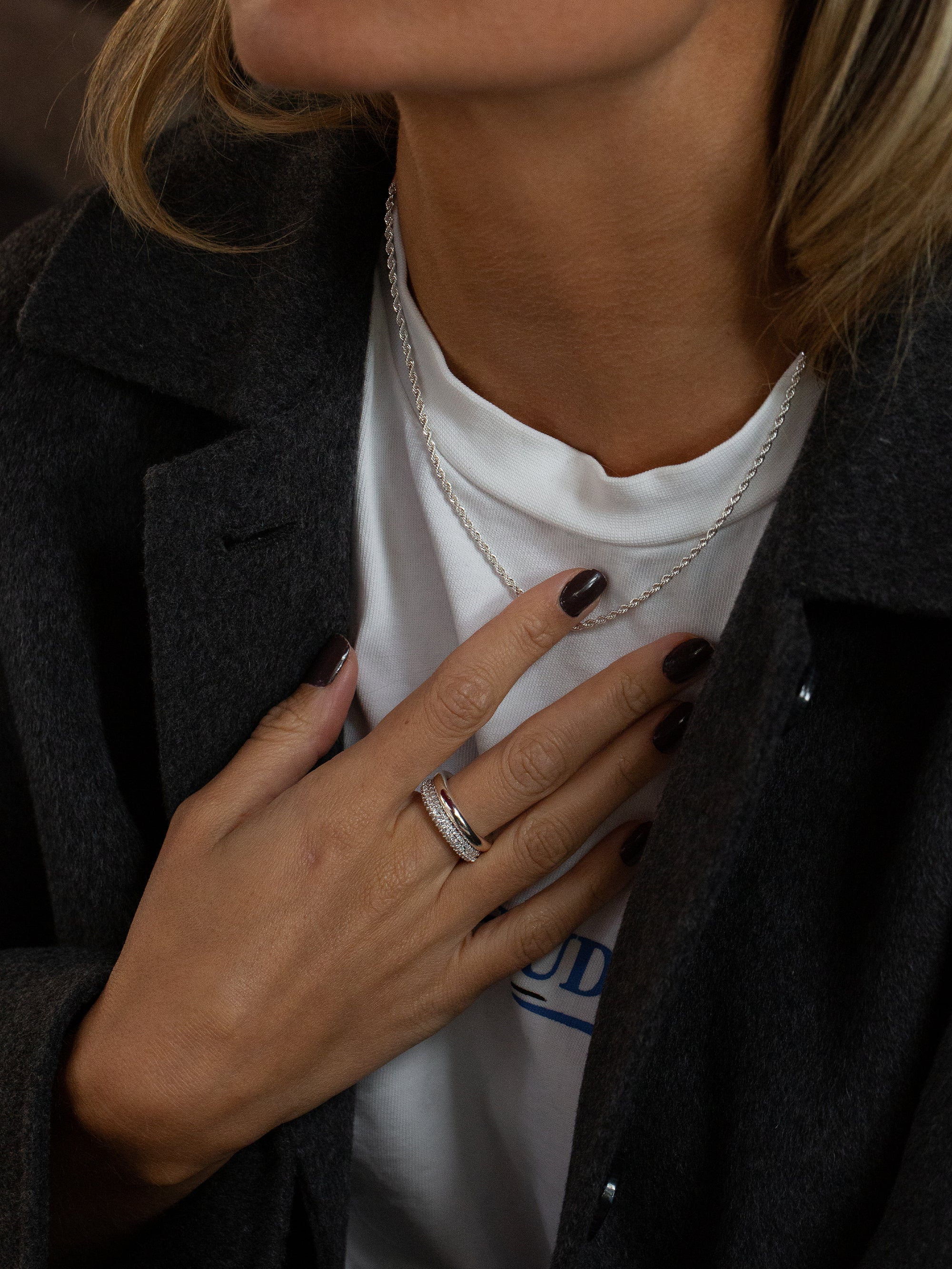 Rope Chain Necklace - Silver