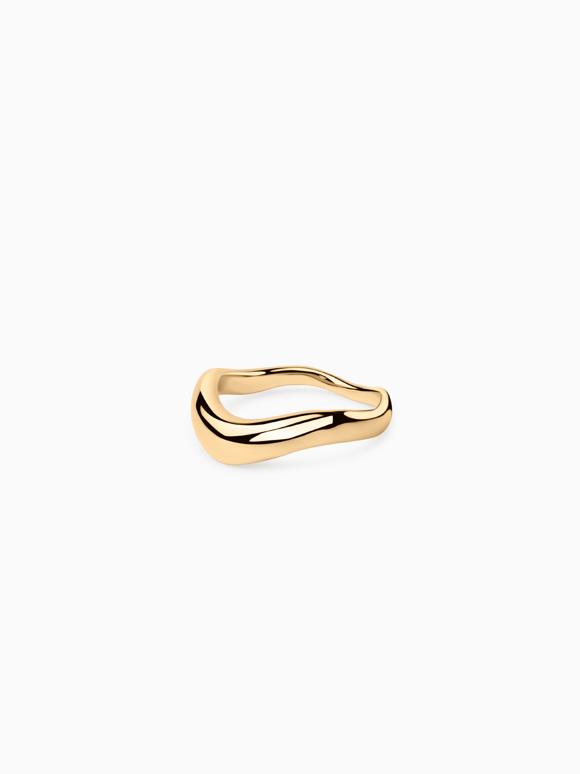 Sleek Waver Ring - Gold