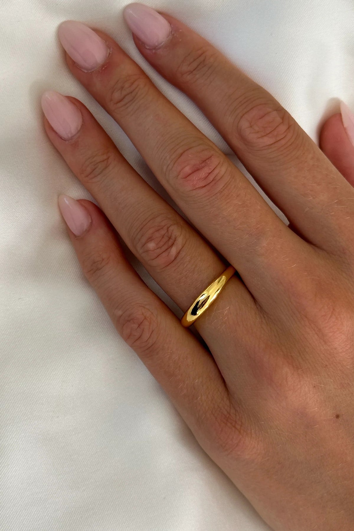 Thin Dome Ring - Gold