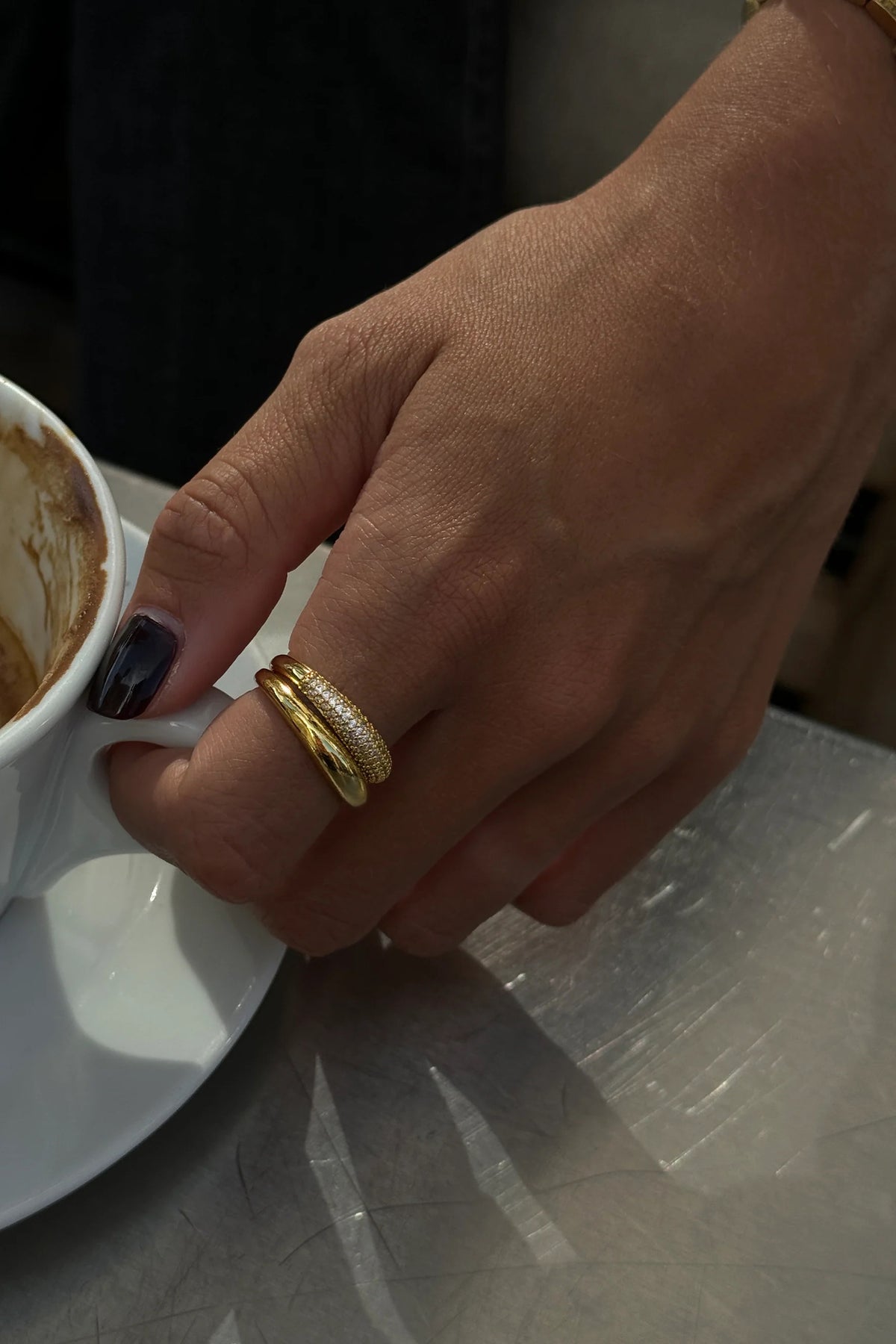 Thin Dome Ring - Gold