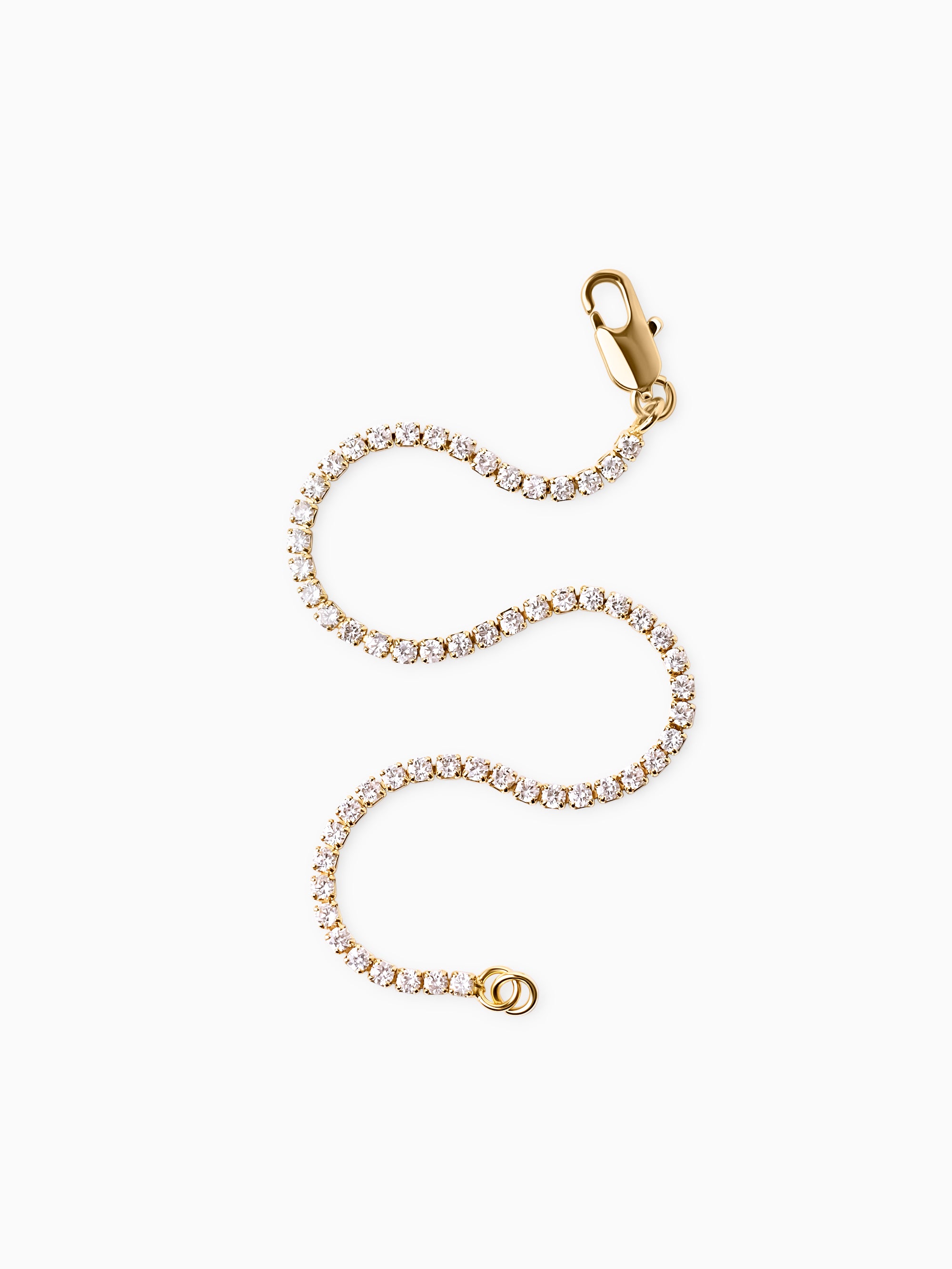 Thin Tennis Bracelet - Gold