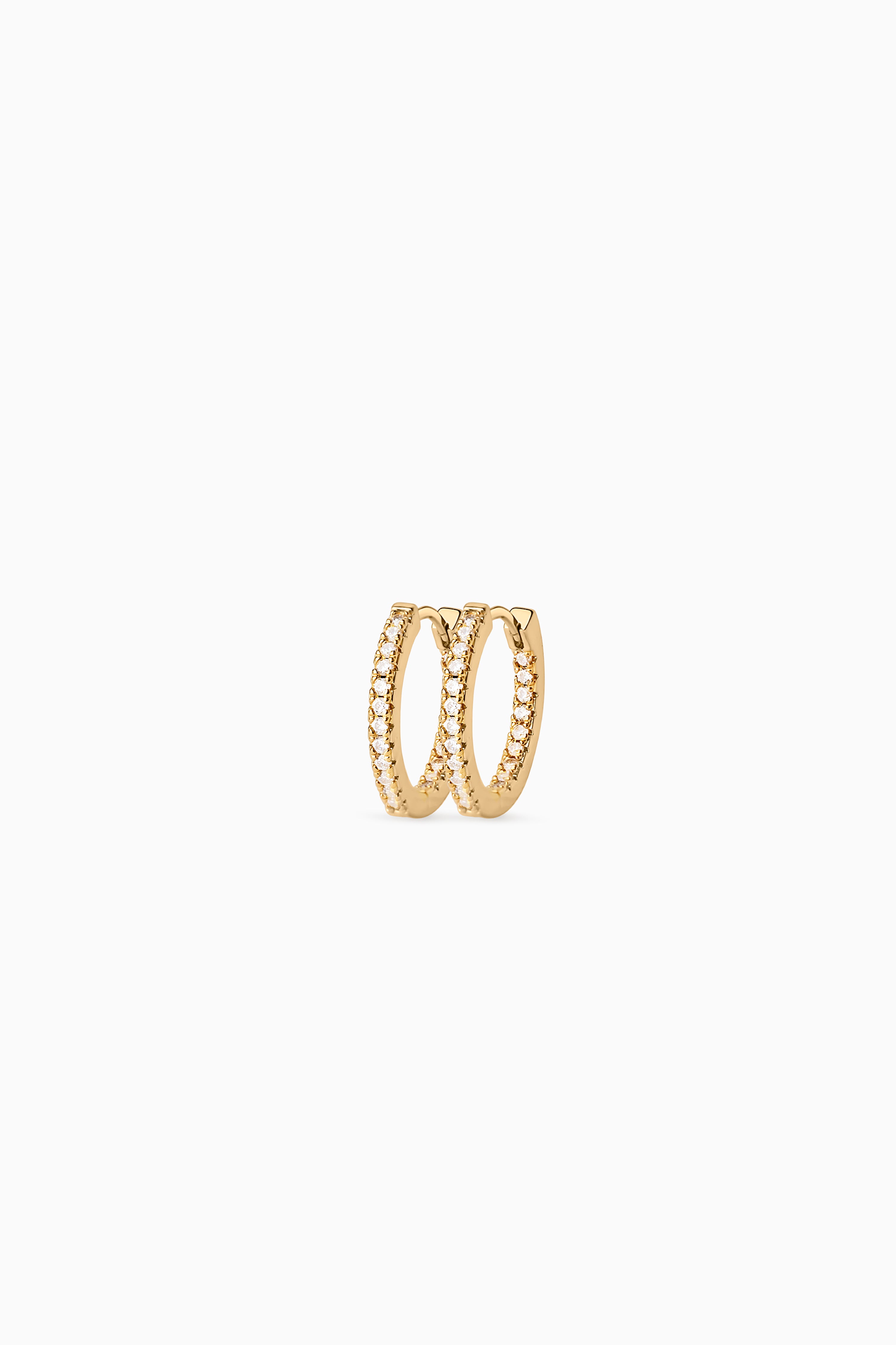 Zirconia Hoops - Gold (20 mm)