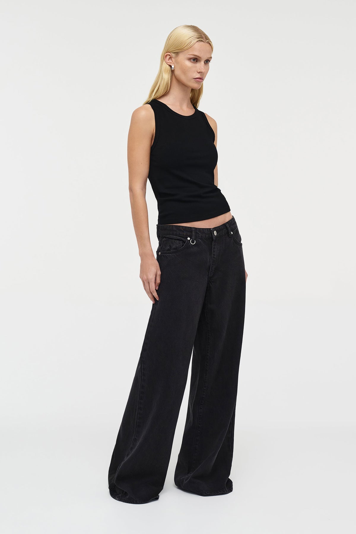 Milla Wide Jeans - Blackout