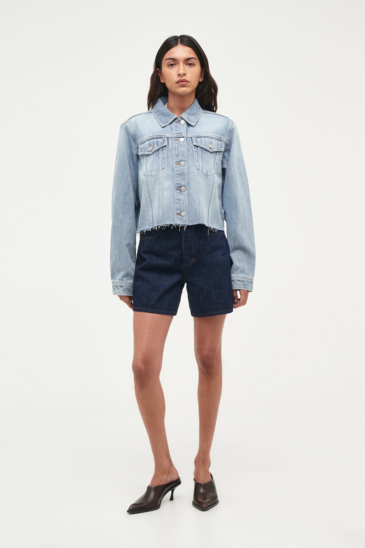 Origami Denim Jacket - Light Vintage Indigo