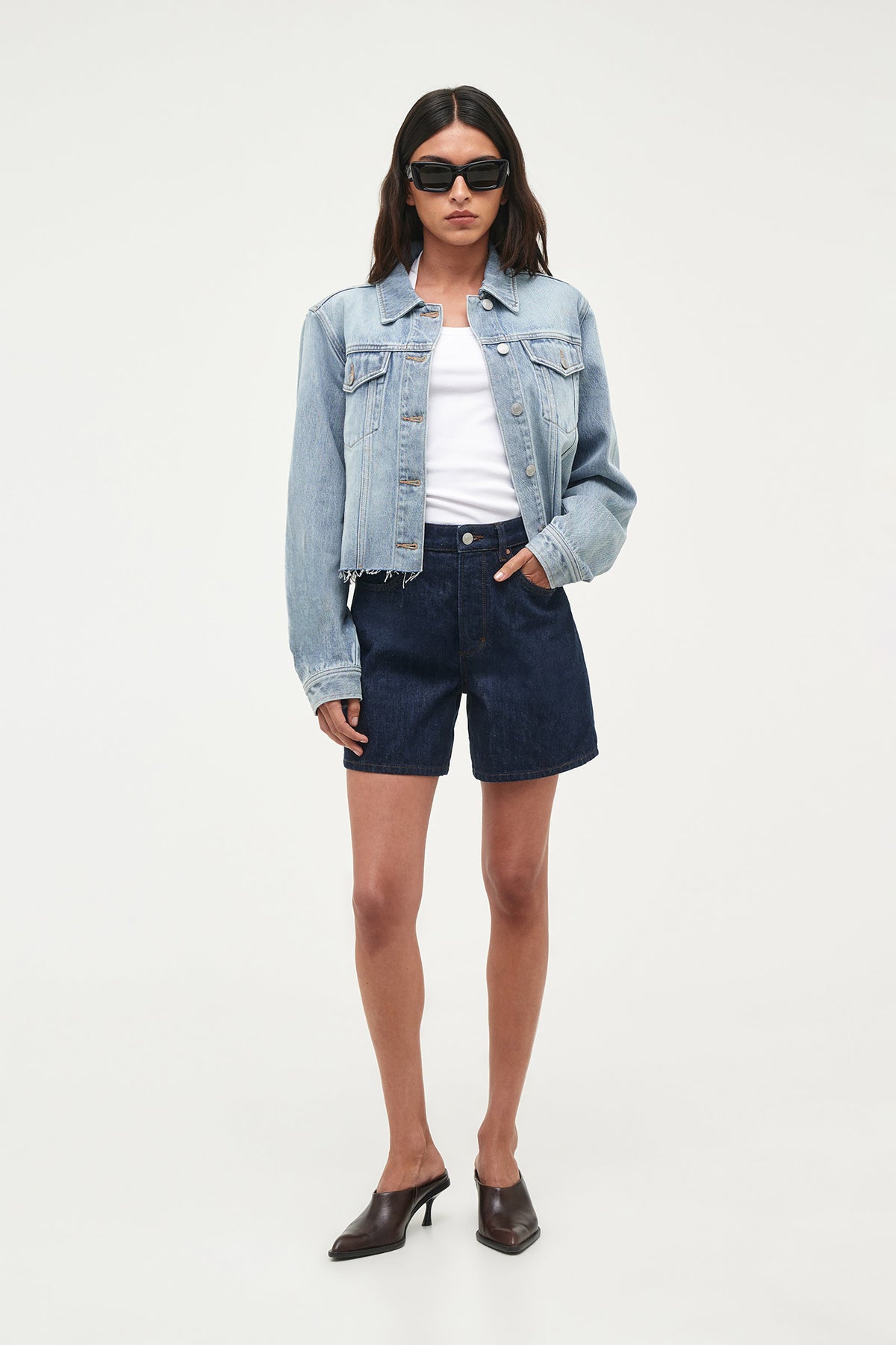Origami Denim Jacket - Light Vintage Indigo
