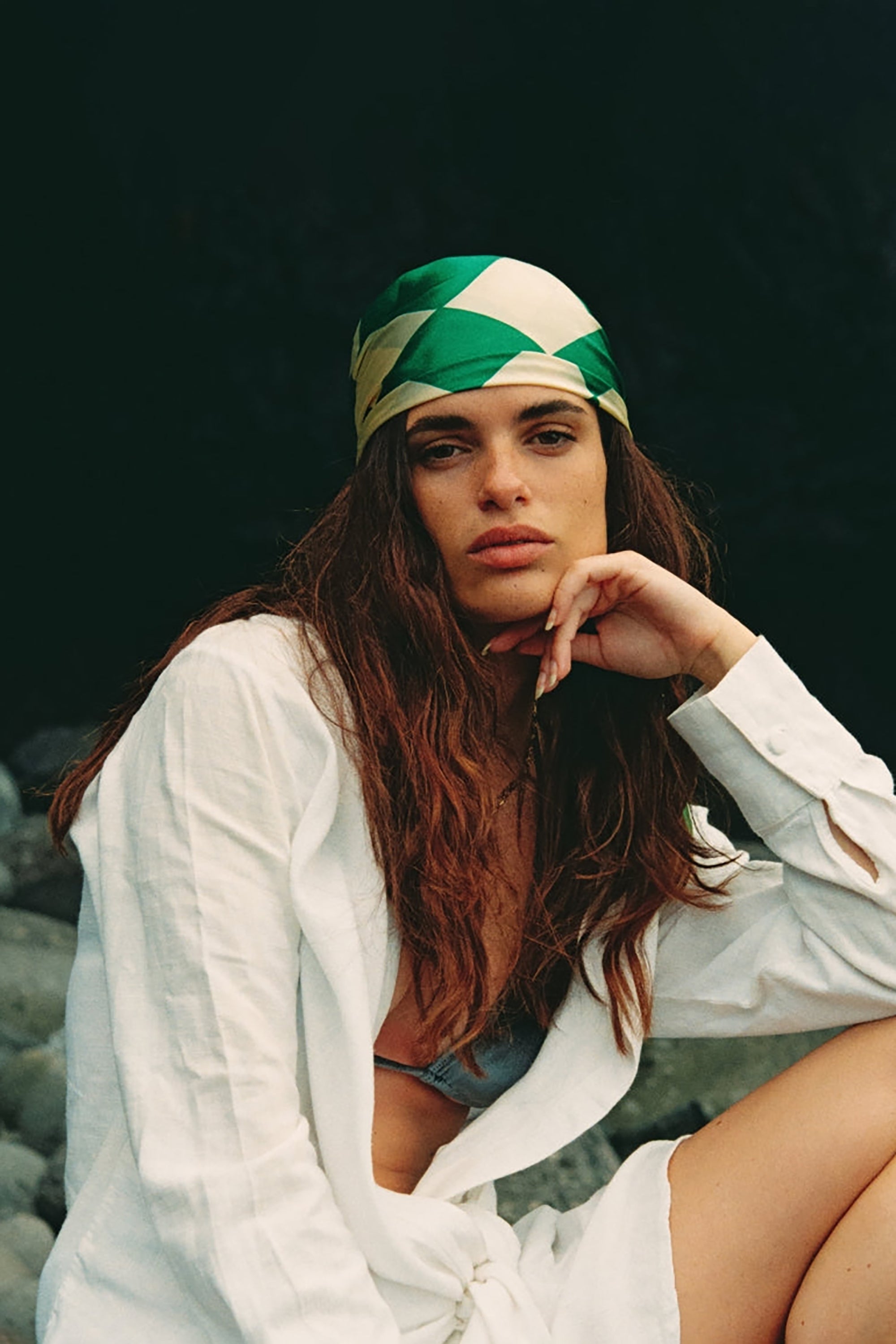 Silk Bandana - Funky Green