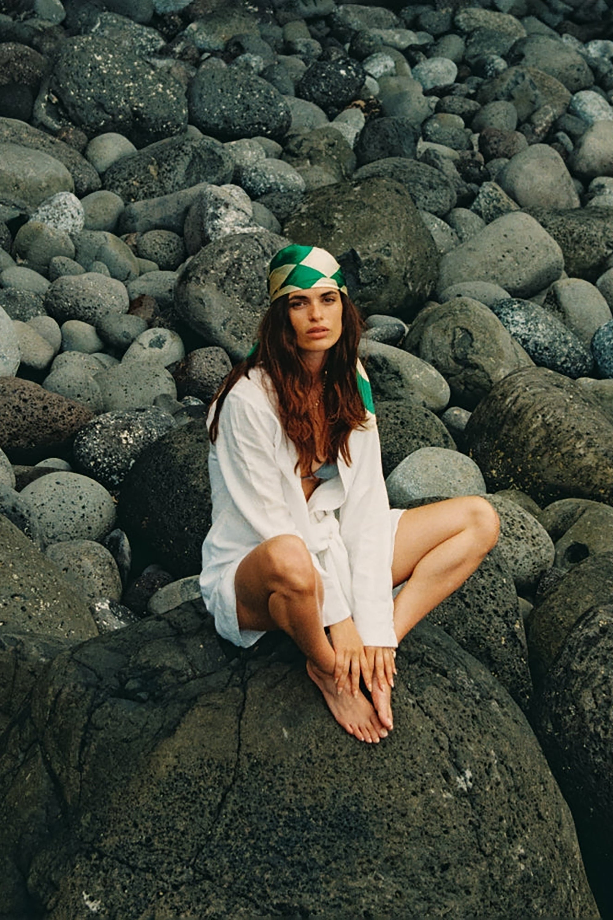 Silk Bandana - Funky Green