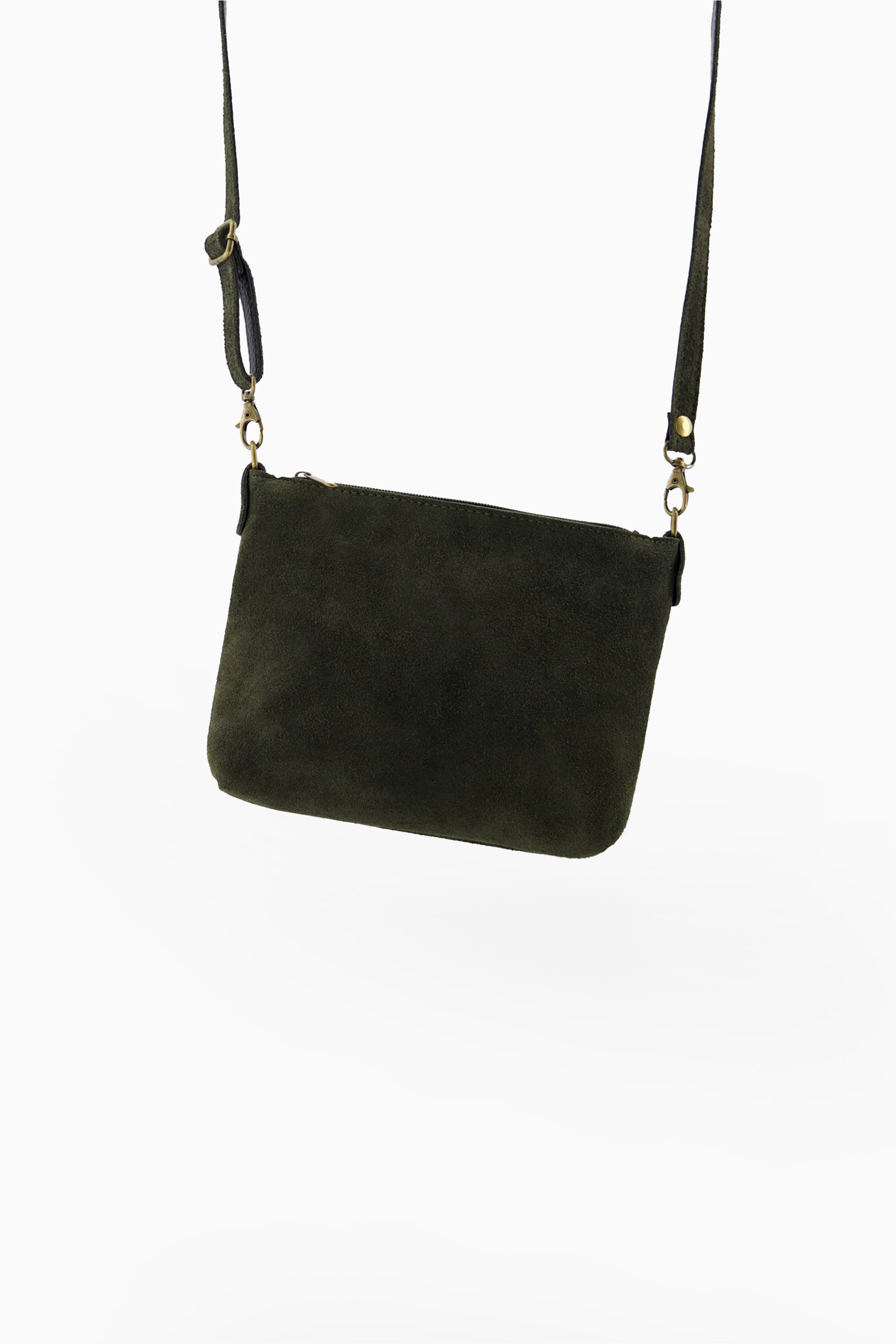 Quinn Bag - Suede Forest Green