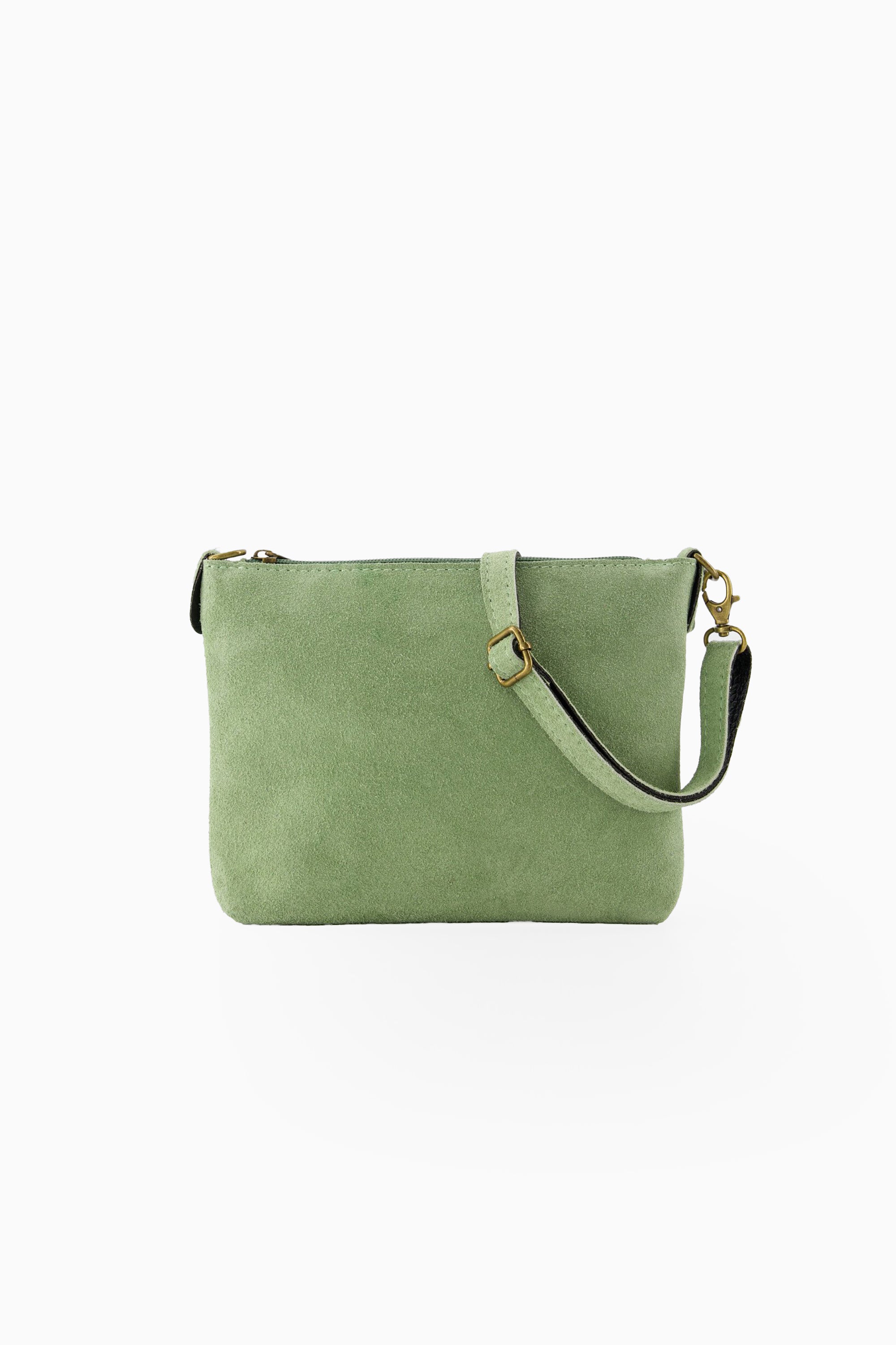 Quinn Bag - Suede Seafoam Green