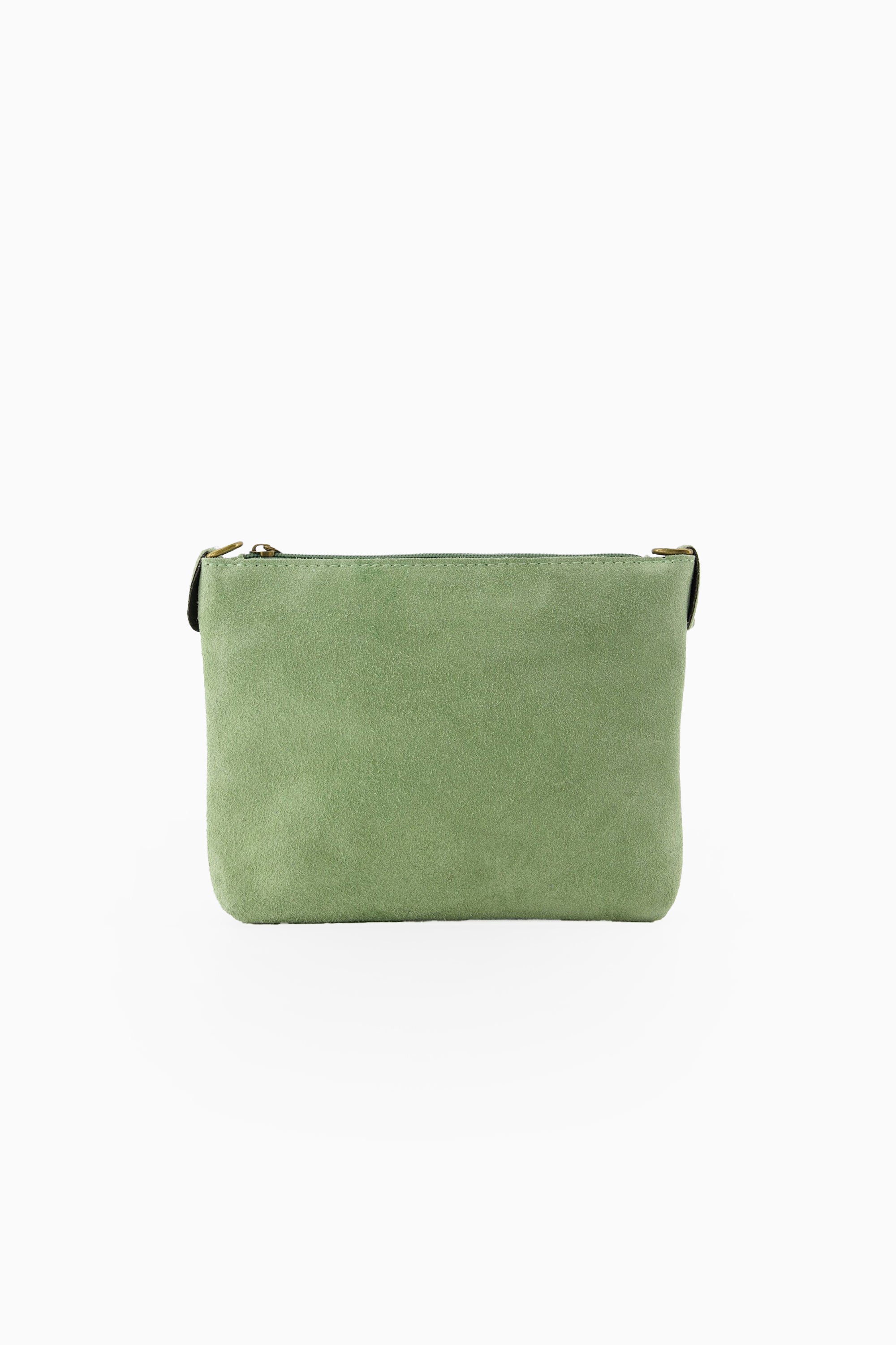 Quinn Bag - Suede Seafoam Green