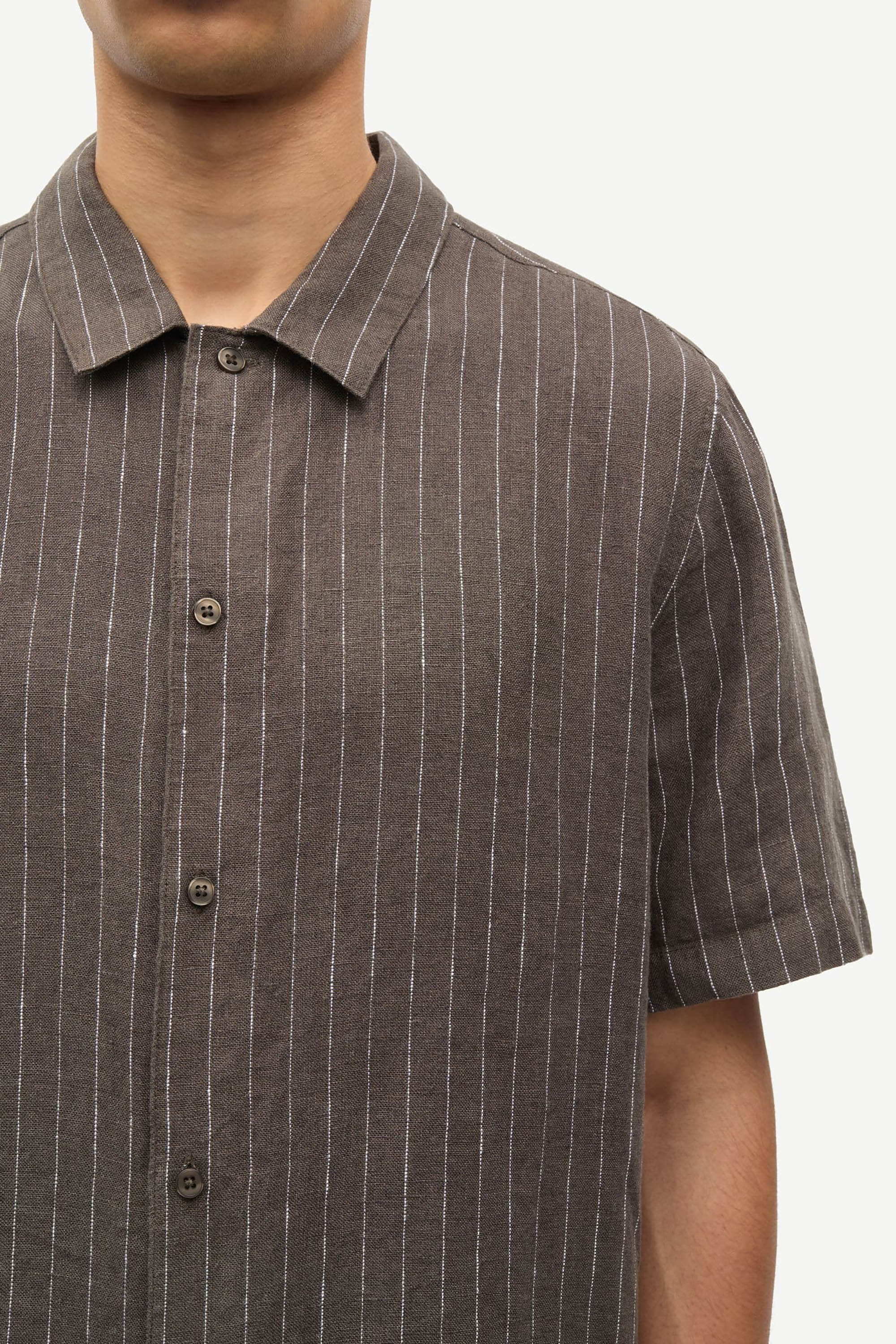 Saavan JX Shirt - Black Olive Stripe