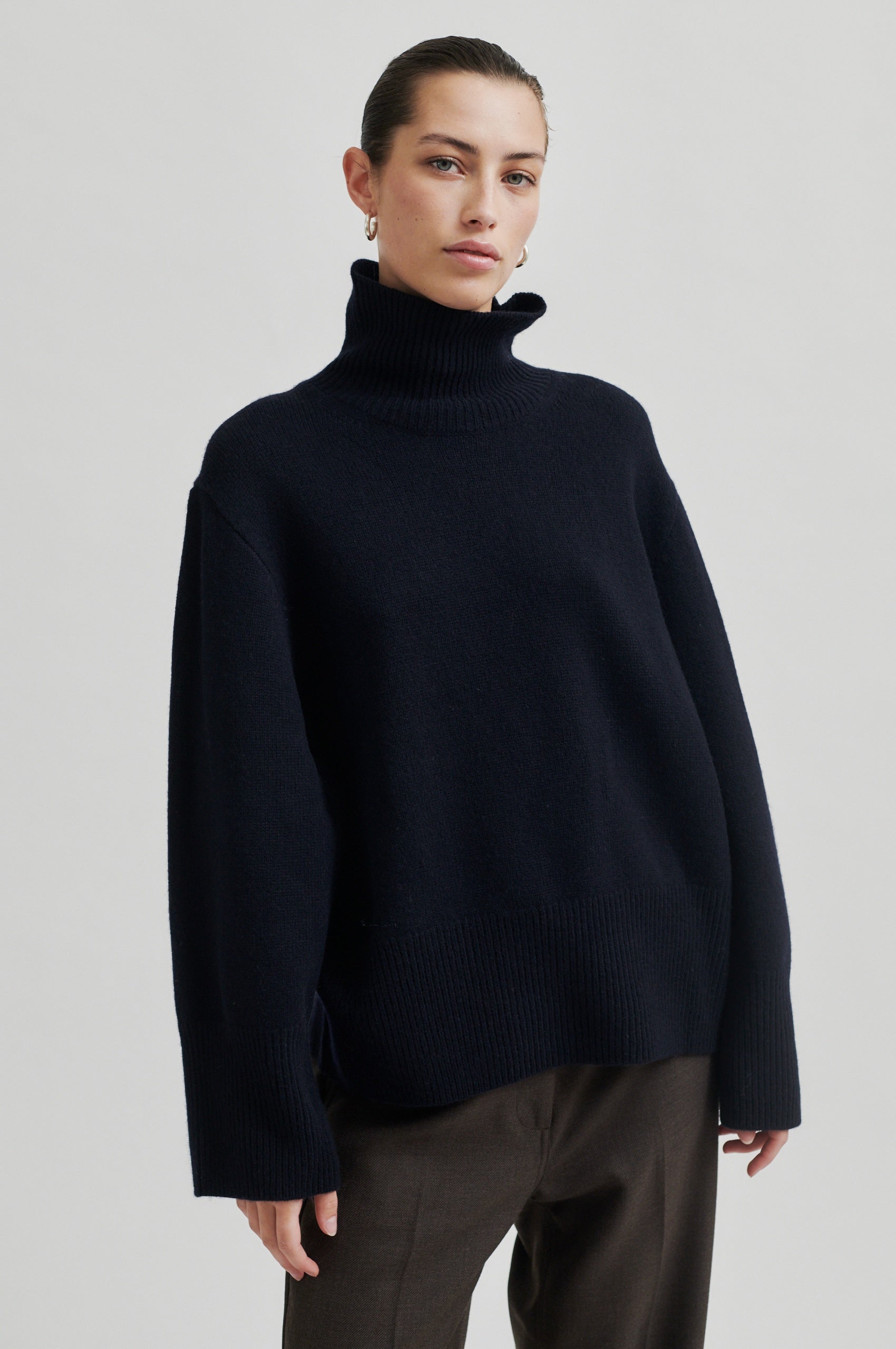  Alpha Knit T-Neck Jumper - Night Sky - RUM Amsterdam