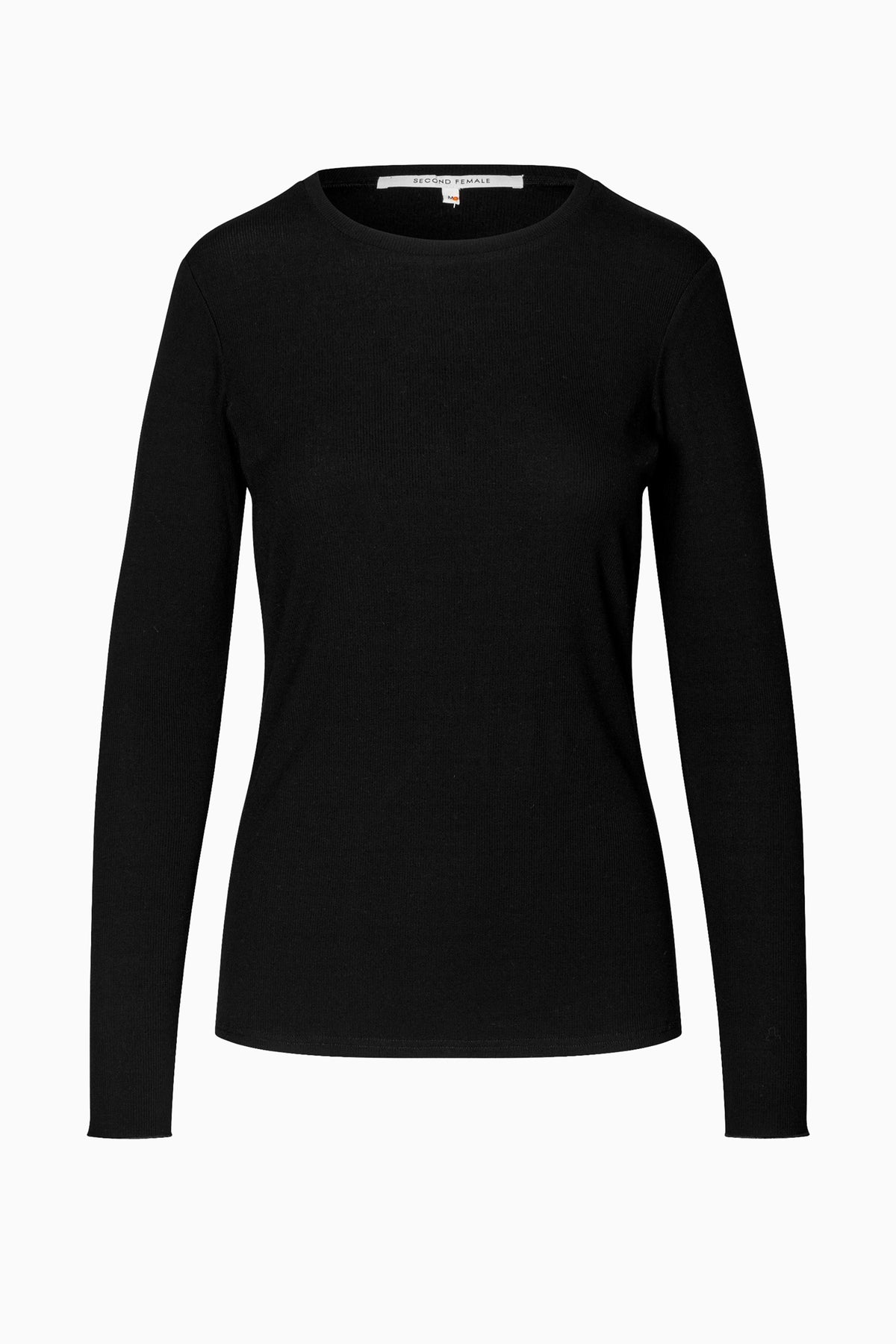 Aubin LS O-Neck Tee - Black
