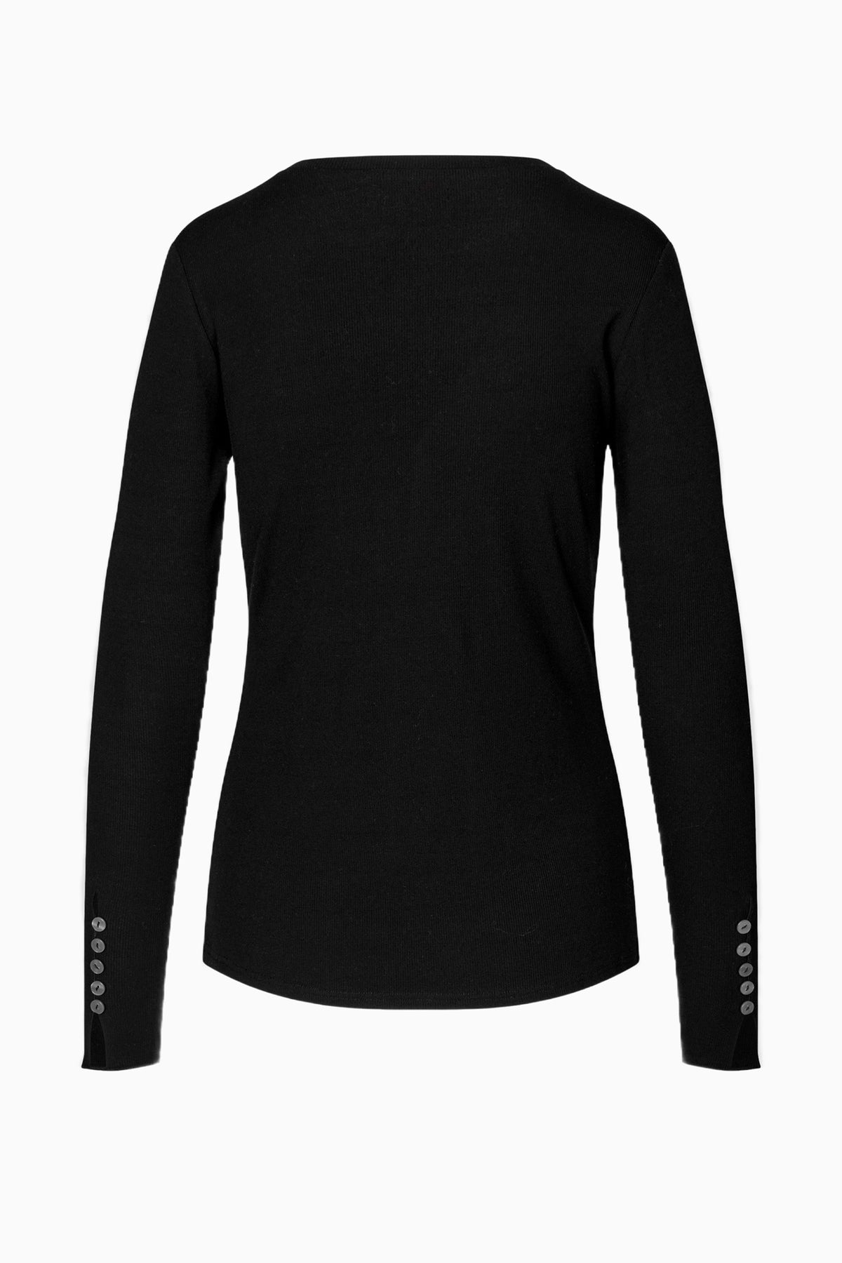 Aubin LS O-Neck Tee - Black