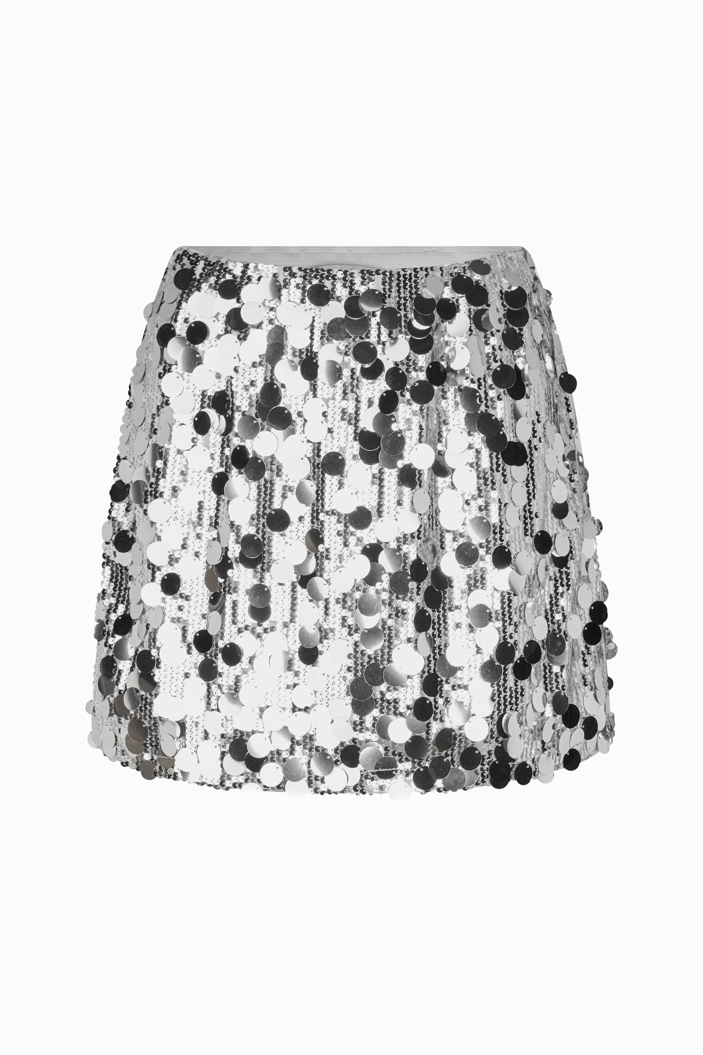 Audra Short Skirt - Silver