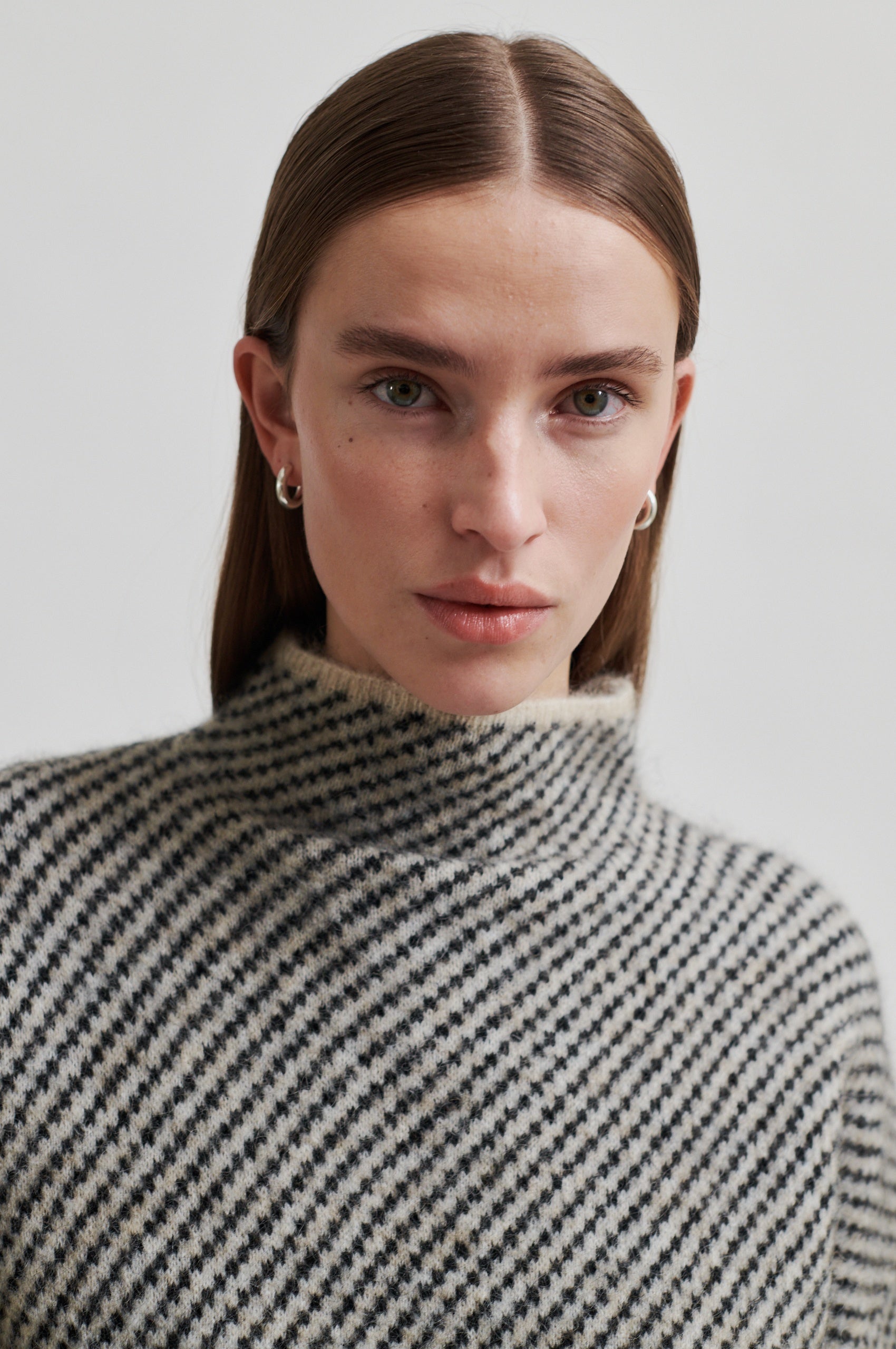 Second Female Capella Knit T-Neck Jumper - Brazilian Sand - RUM Amsterdam