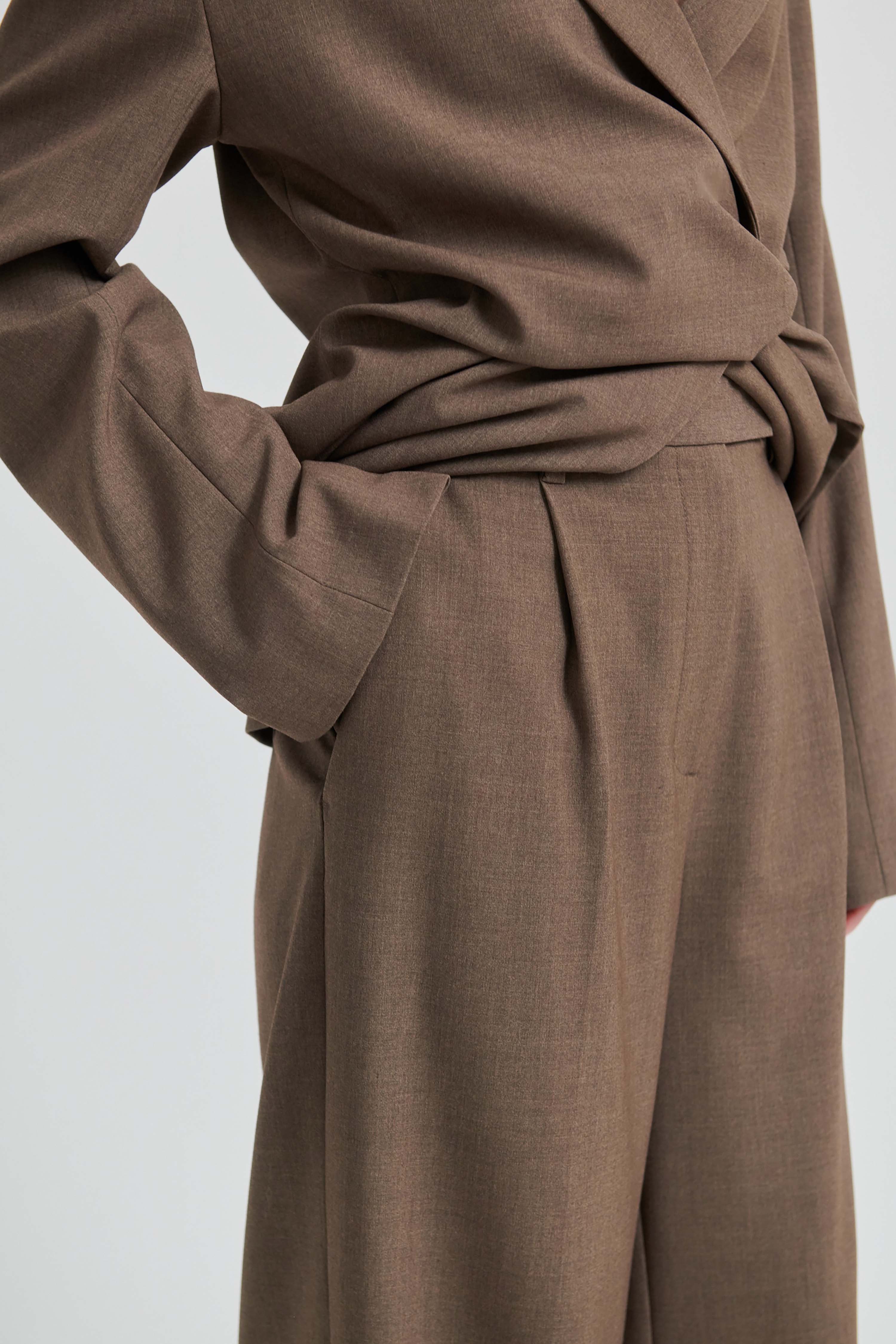 Dakota Trousers - Mid Brown Melange