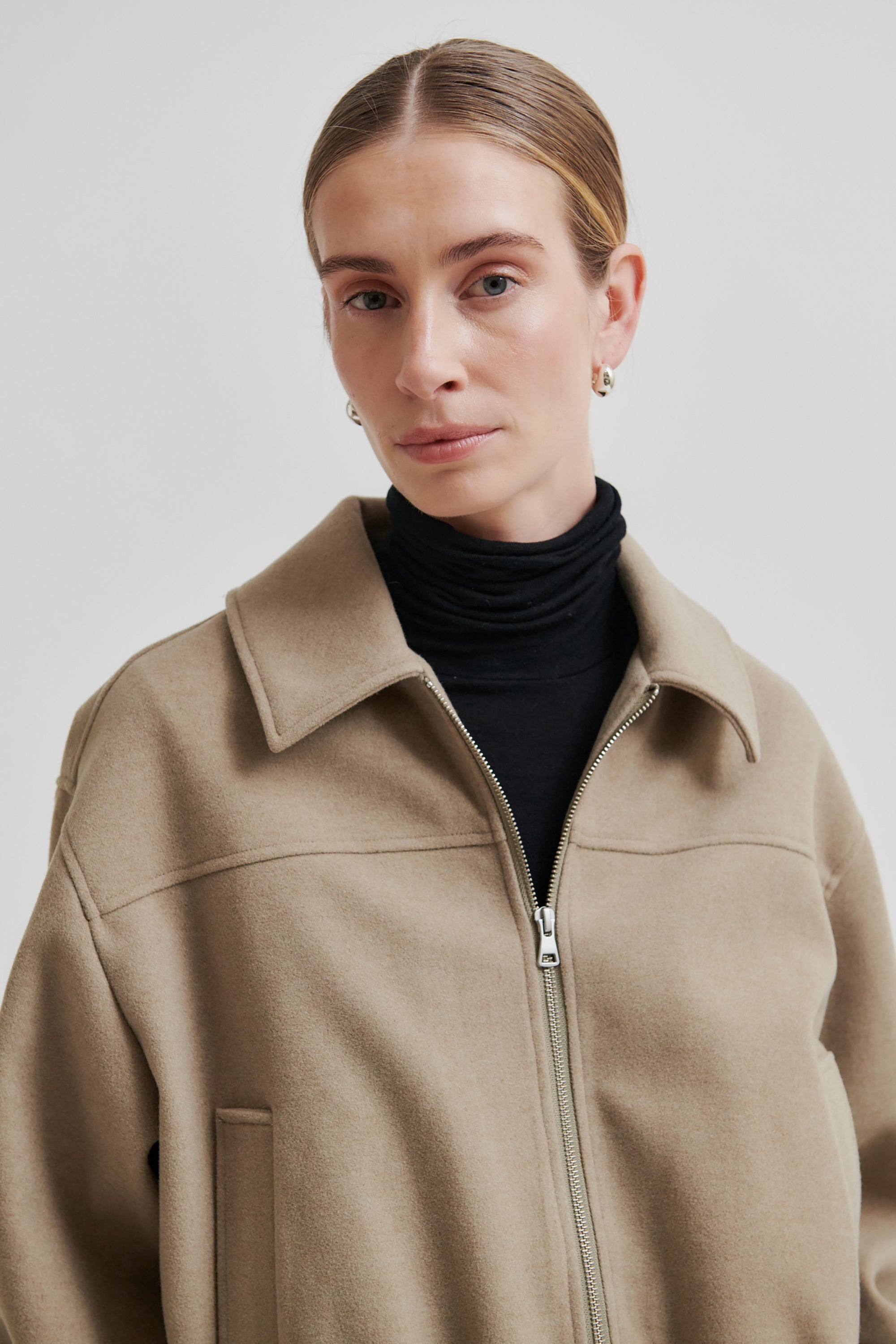 Dexa Jacket - Mid Brown Melange