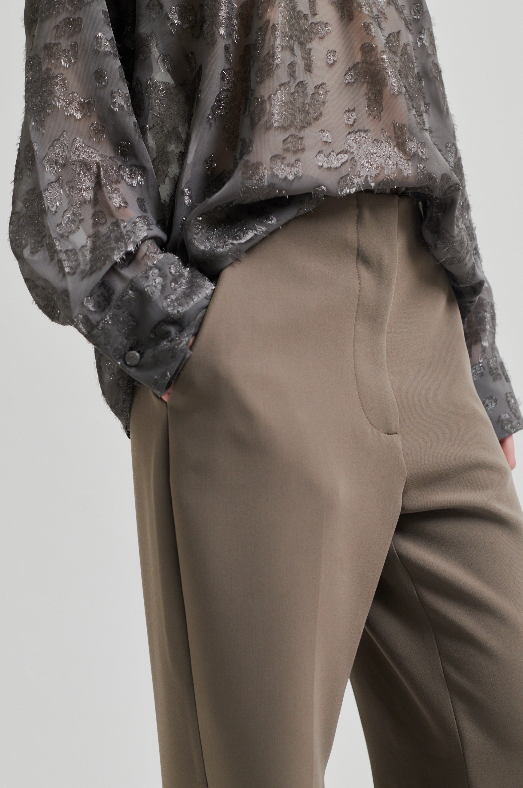  Evie Classic Trousers - Morel - RUM Amsterdam