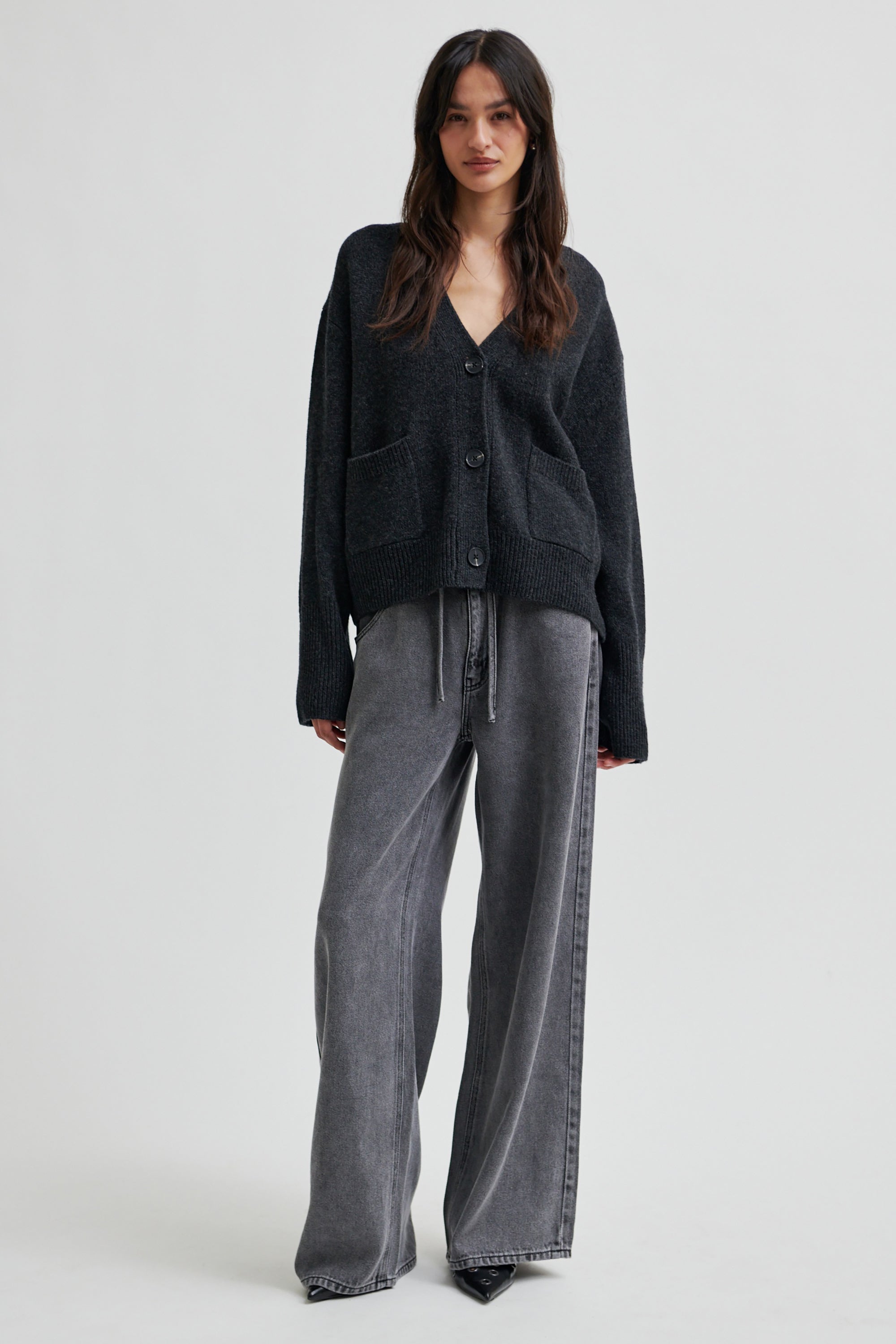 Irvin Denim Jeans - Dark Grey Denim