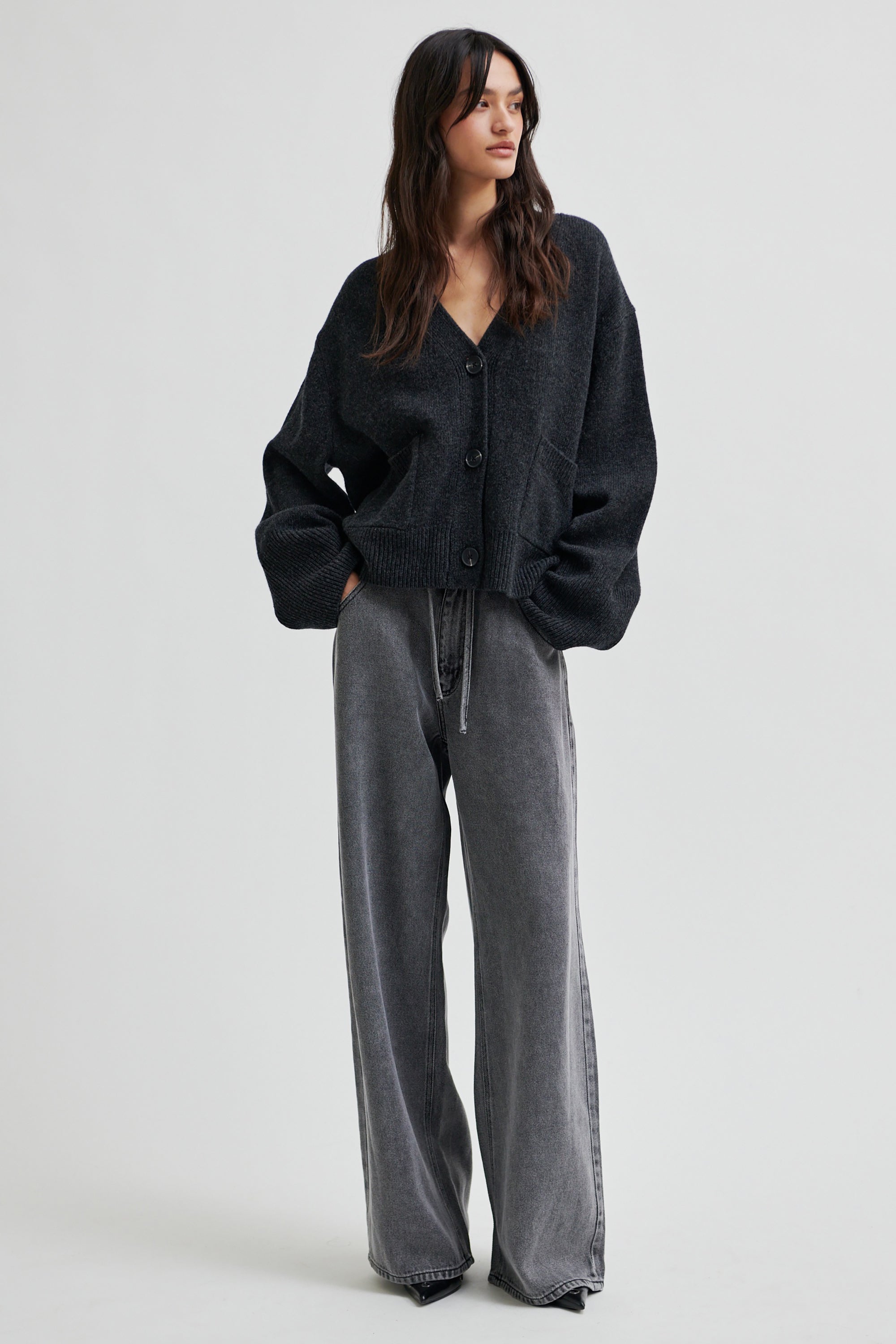 Irvin Denim Jeans - Dark Grey Denim