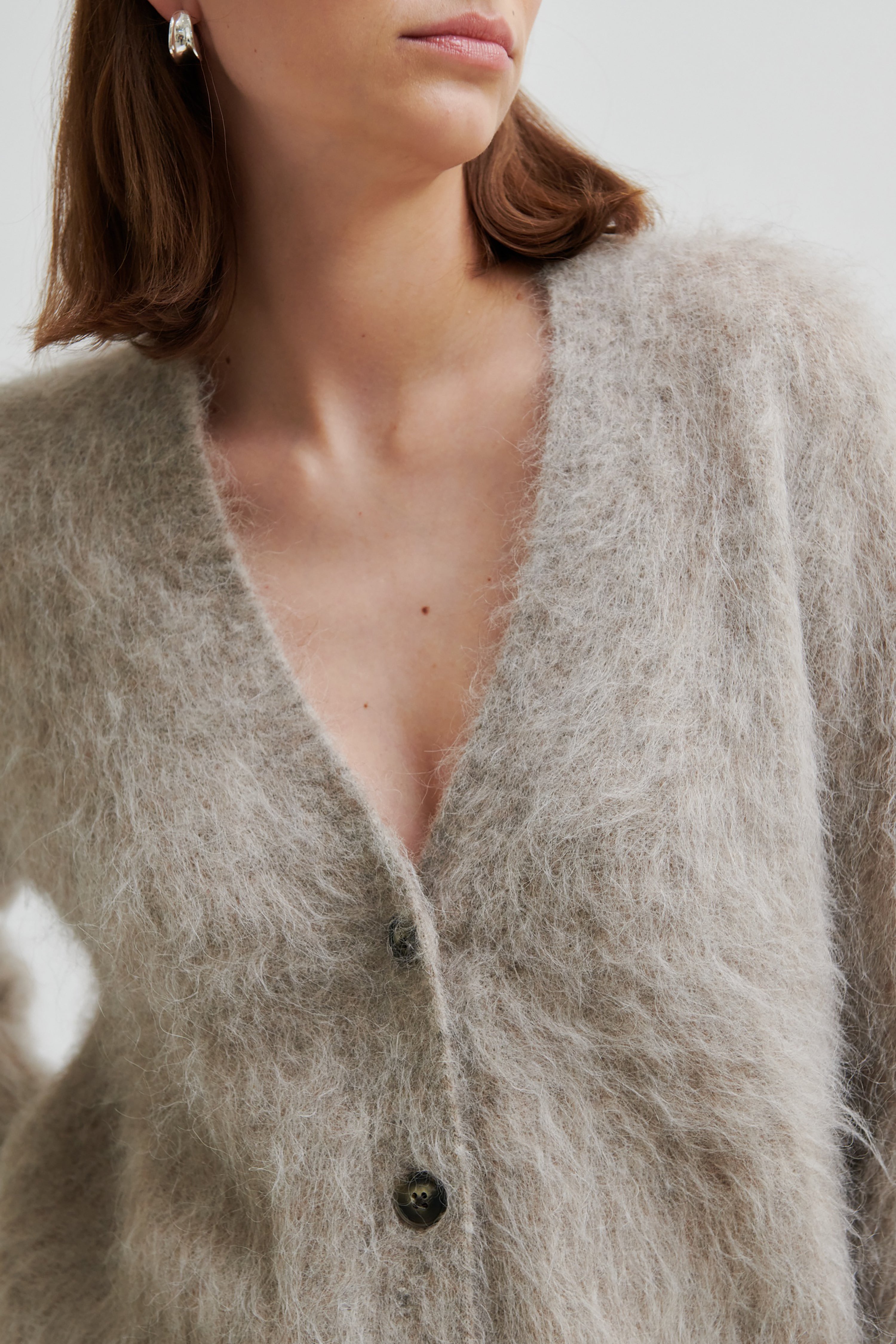 Karla Knit Cardigan - Pumice Stone