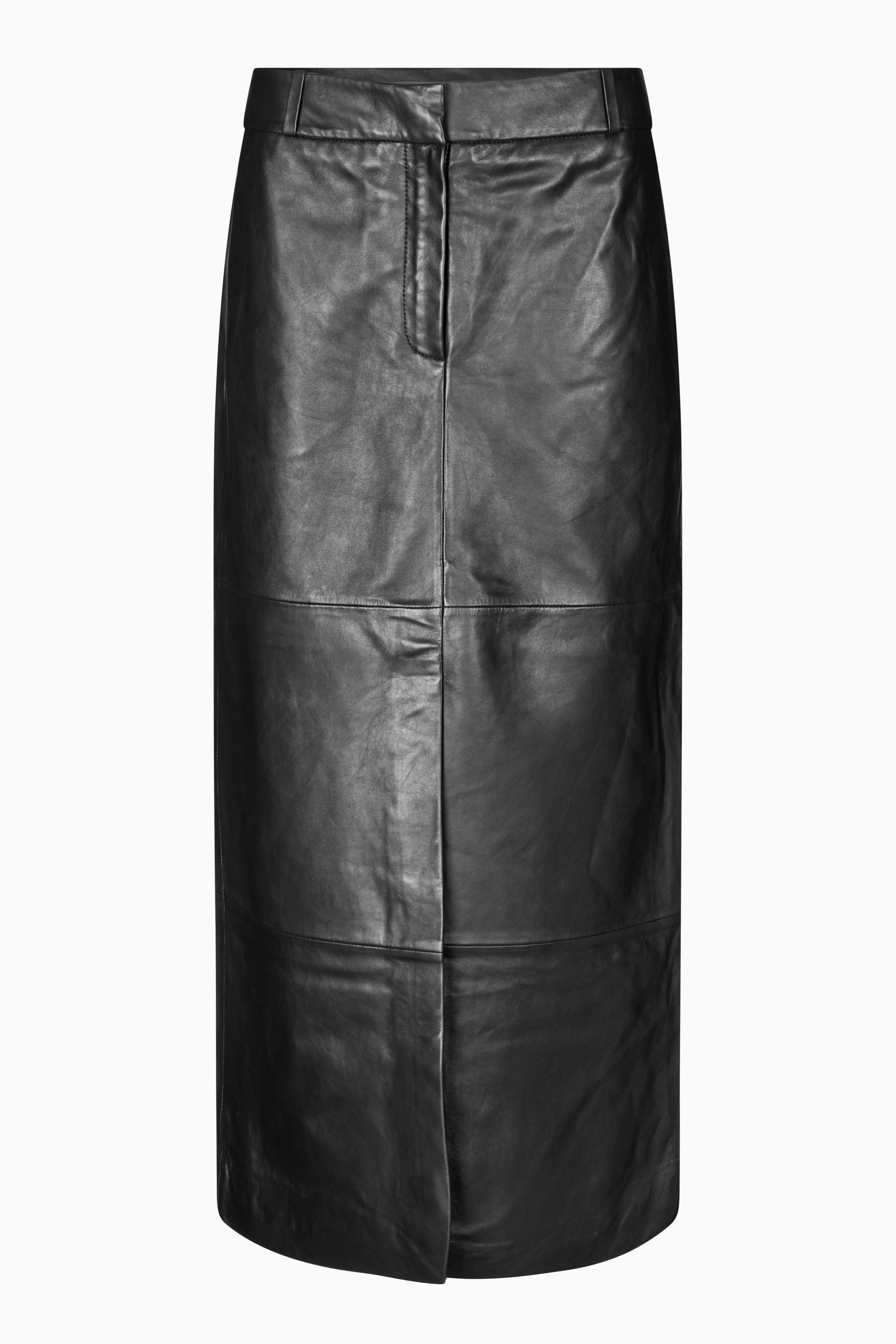  Letho Leather Maxi Skirt - Black - RUM Amsterdam